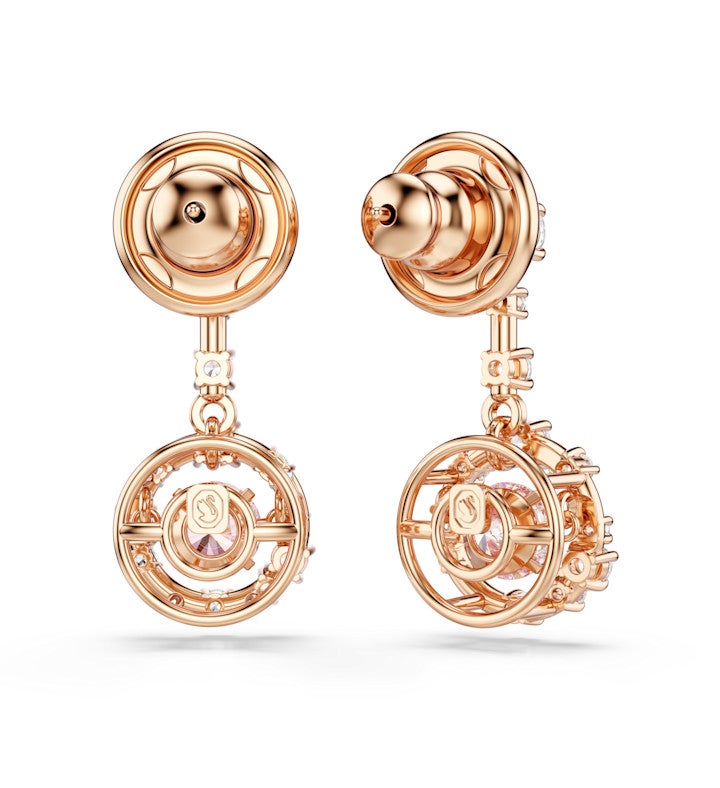 Swarovski Constella Drop Earrings, 18k Rose Gold Finish