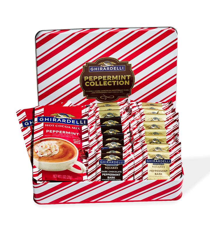 Ghirardelli Peppermint Tin Gift Set