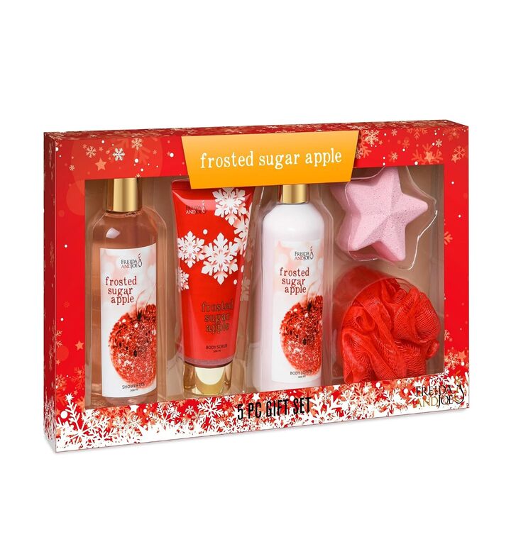 Freida & Joe Sugar Apple Bath And Body Gift Set For Women, 5 Piece Set