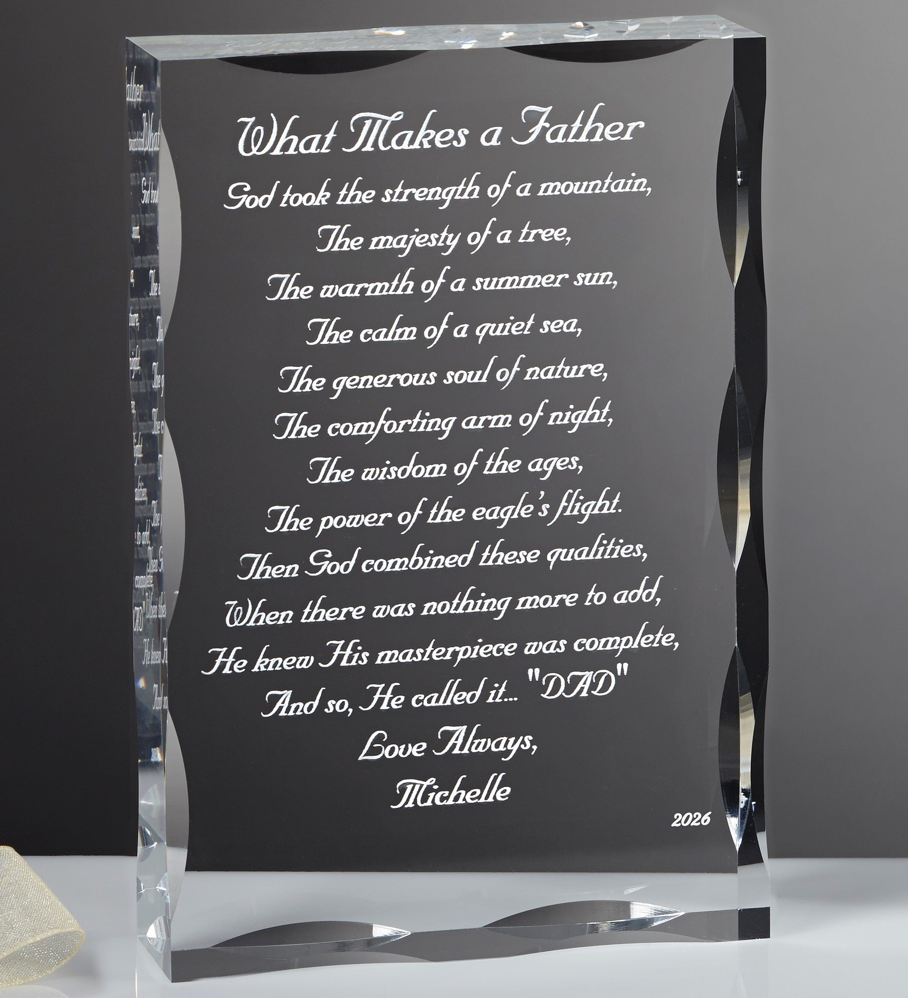 My Father Poem Personalized Keepsake