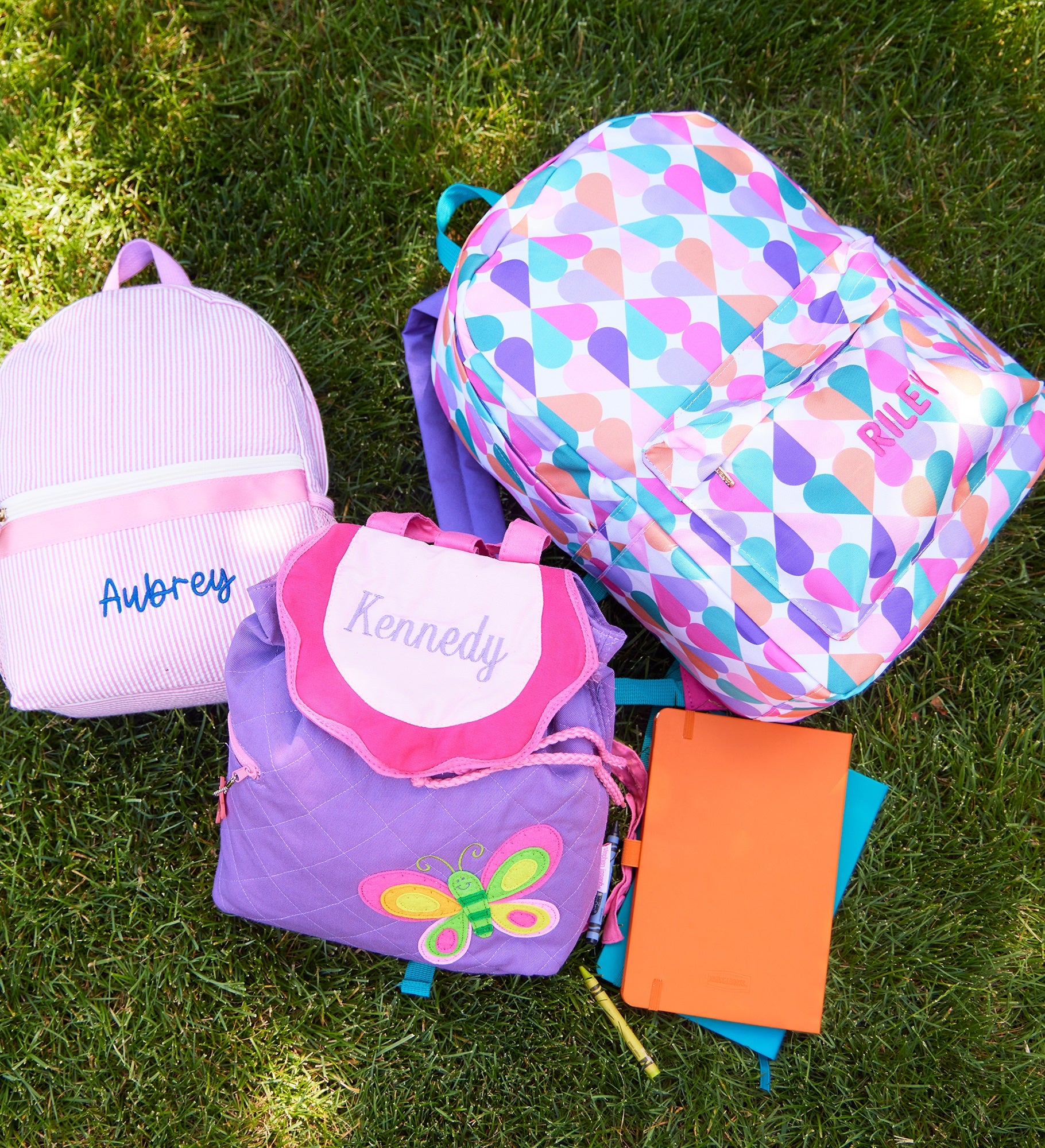 Butterfly Embroidered Kid's Backpack by Stephen Joseph