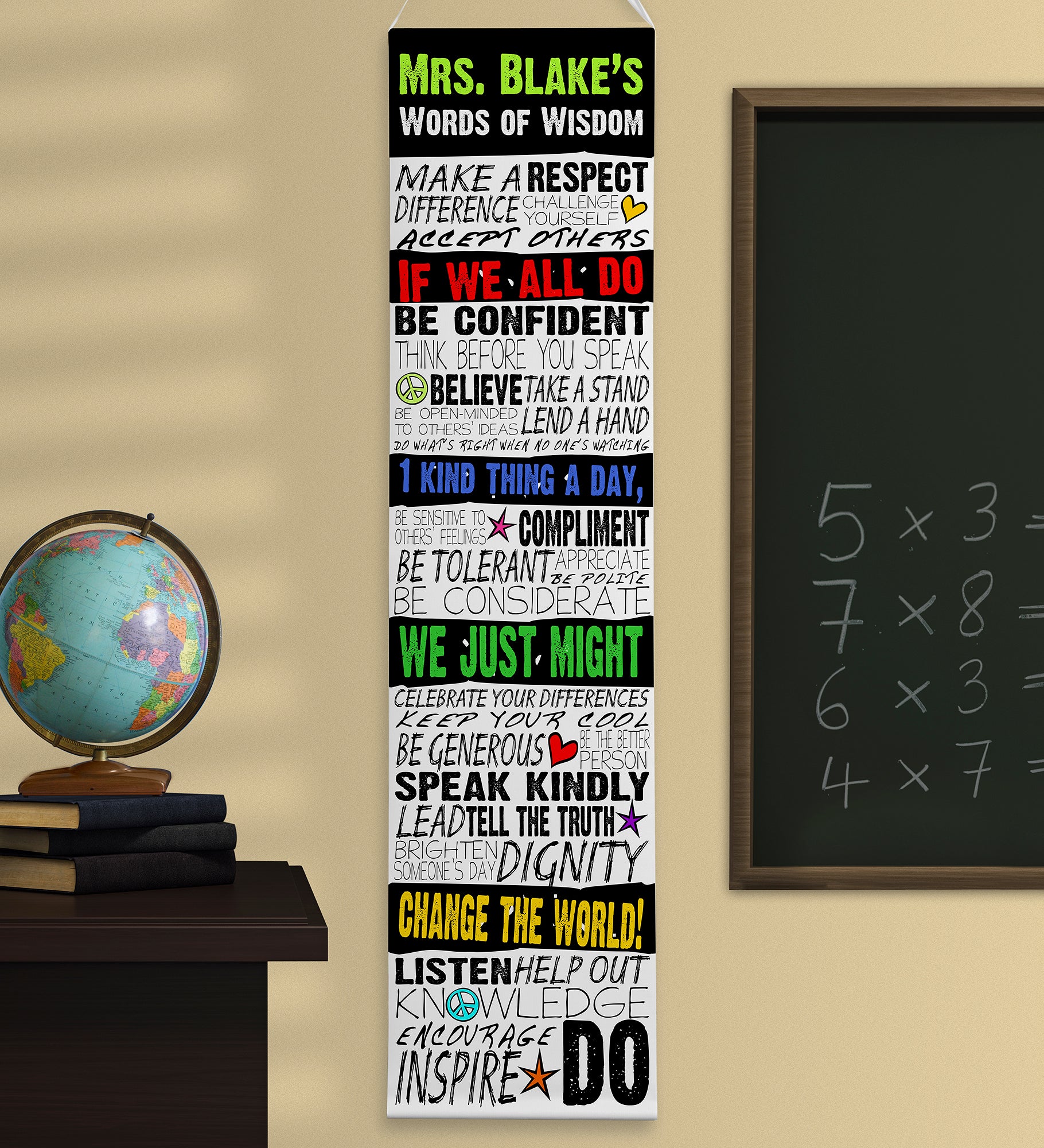 Kindness In the Classroom Personalized Banner