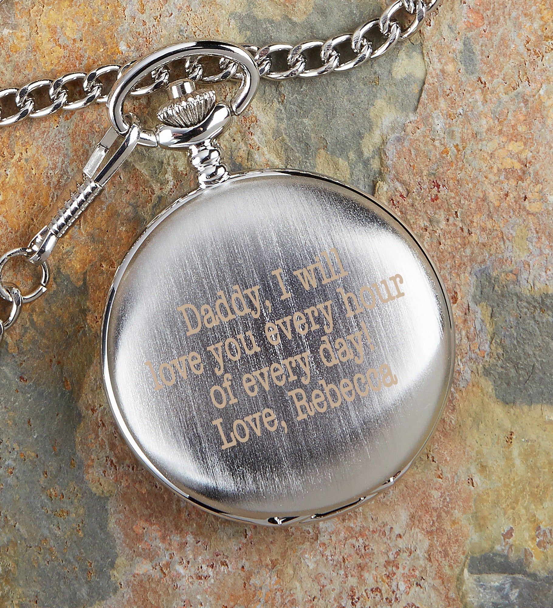 Herrington Engraved Silver Pocket Watch