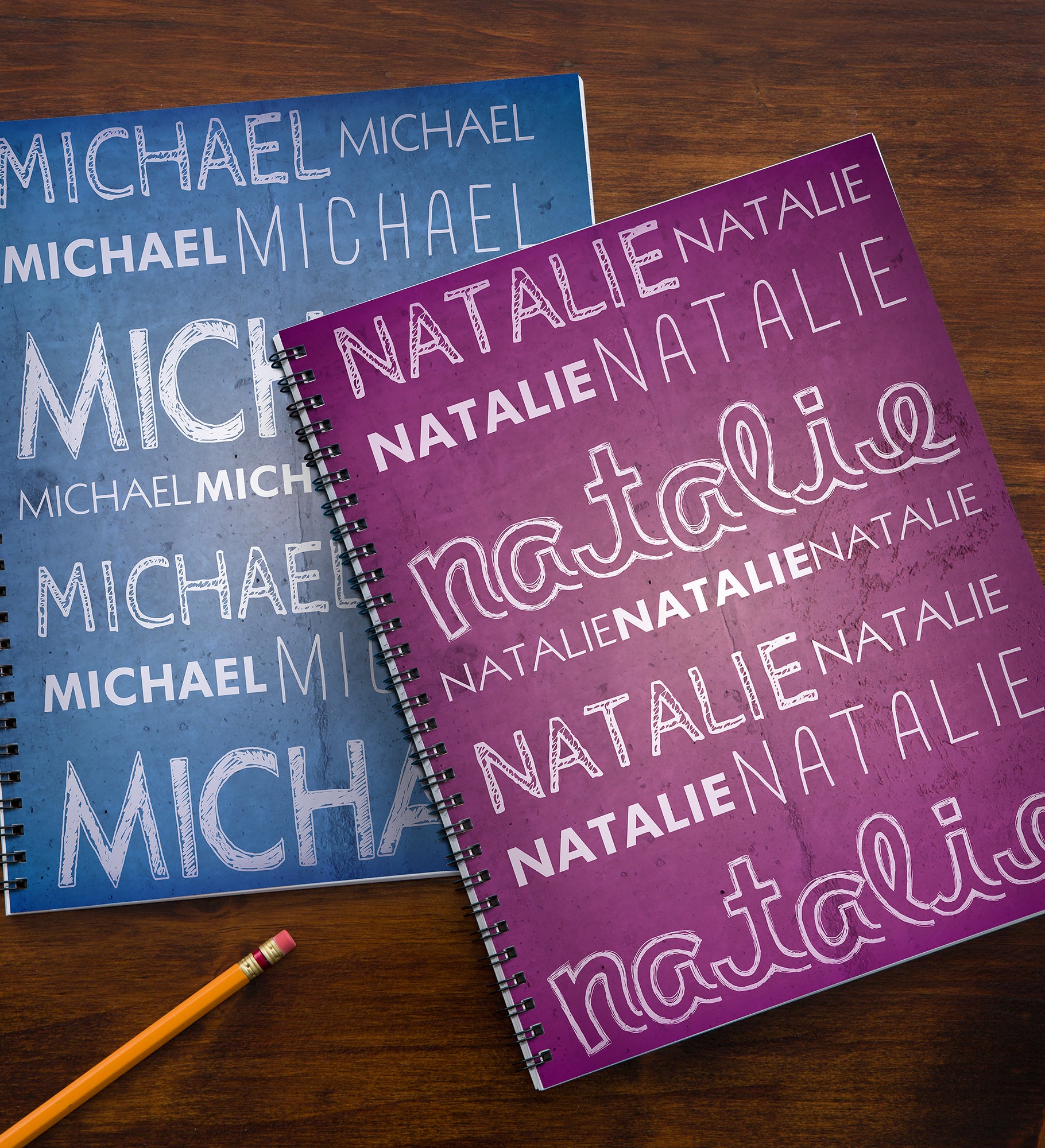 My Name Personalized Large Notebooks Set of 2