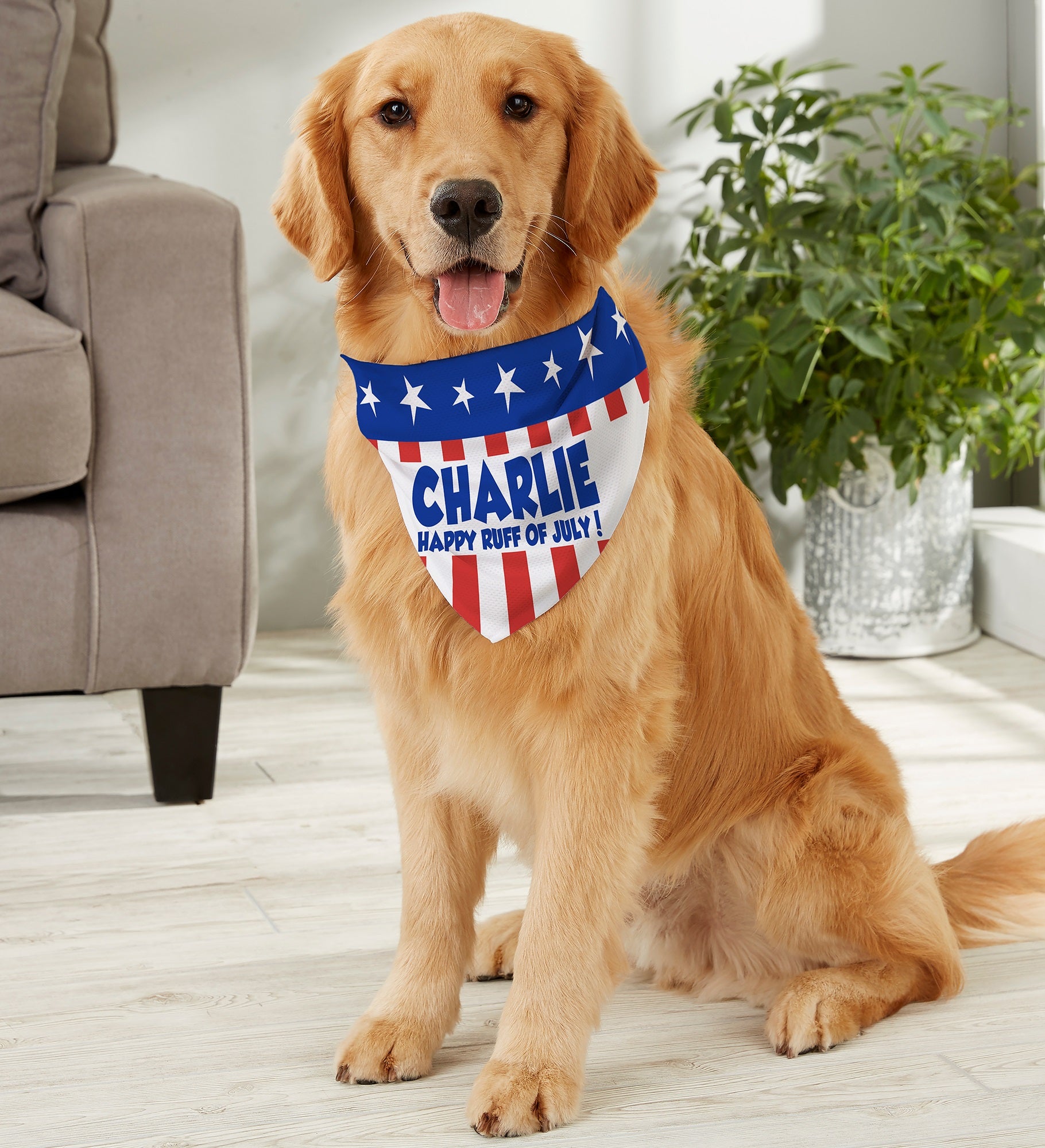All American Personalized Dog Bandana