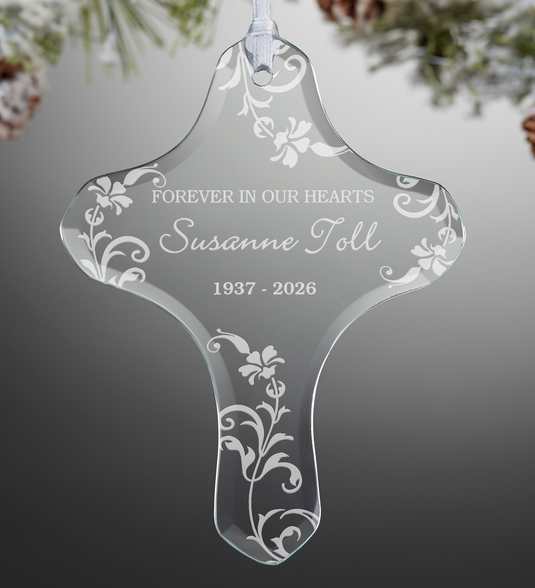 In Loving Memory Memorial Cross Ornament