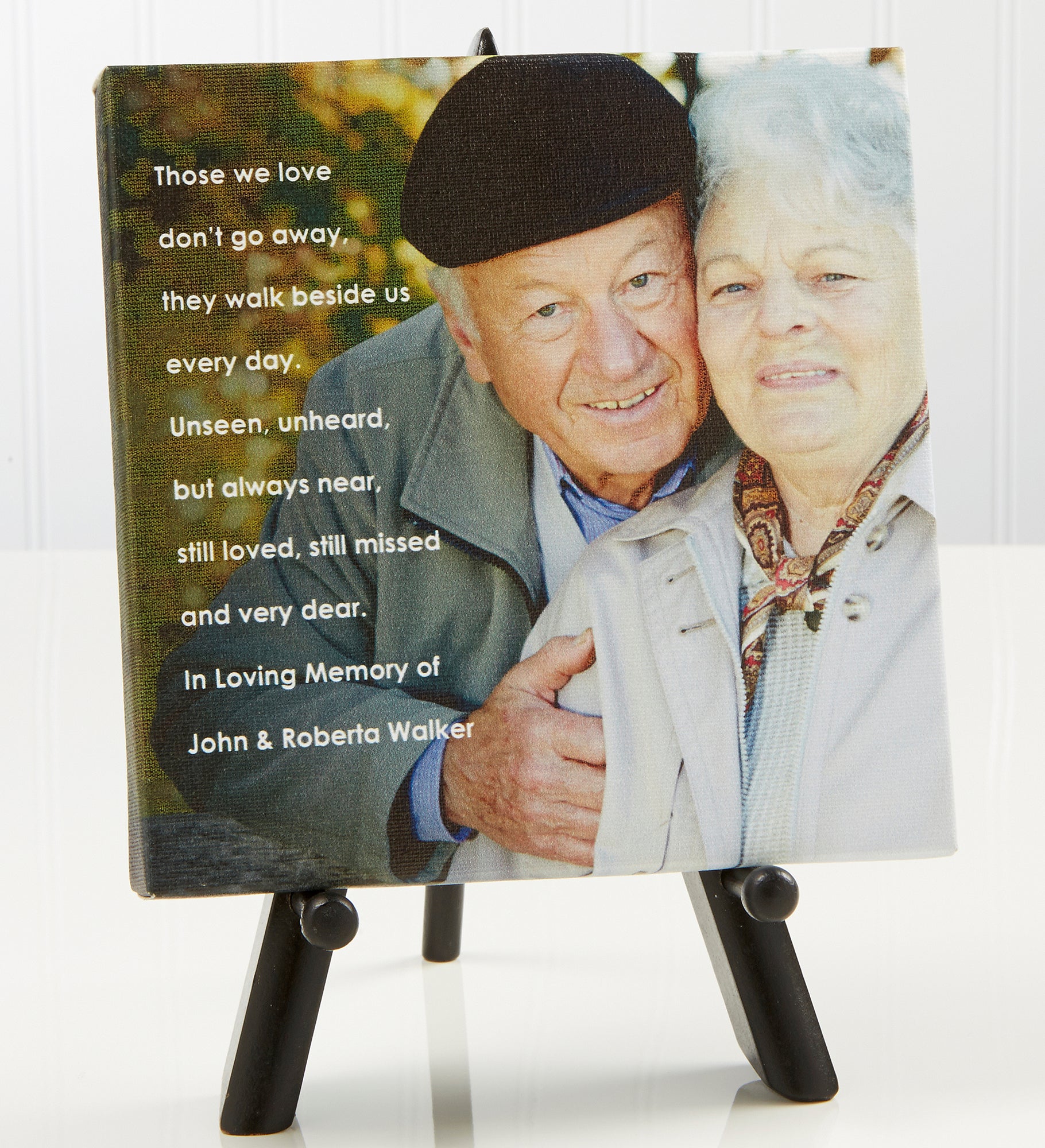 Memorial Photo Sentiments Tabletop Canvas Print 