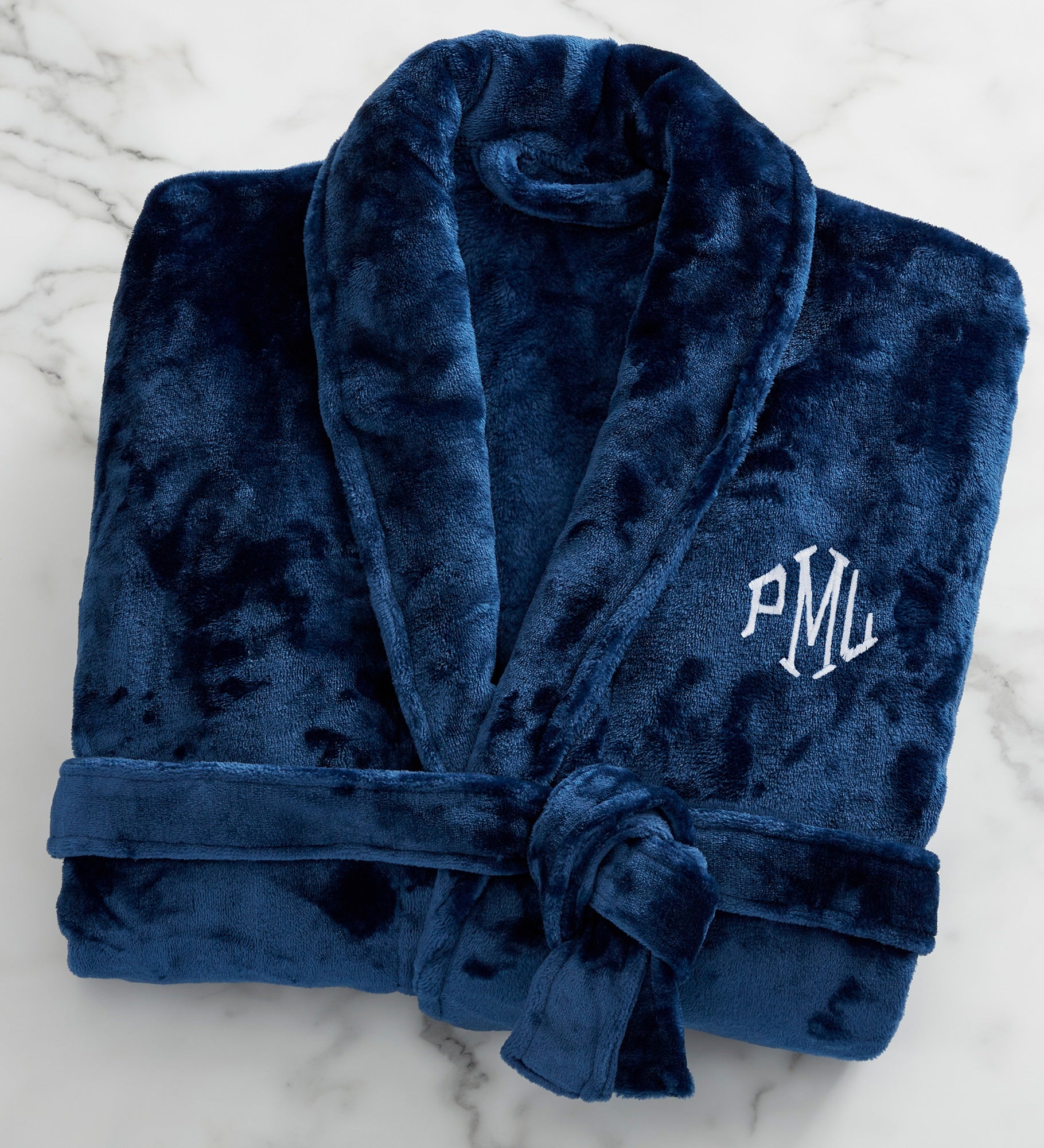 Just For Him Embroidered Luxury Fleece Robe