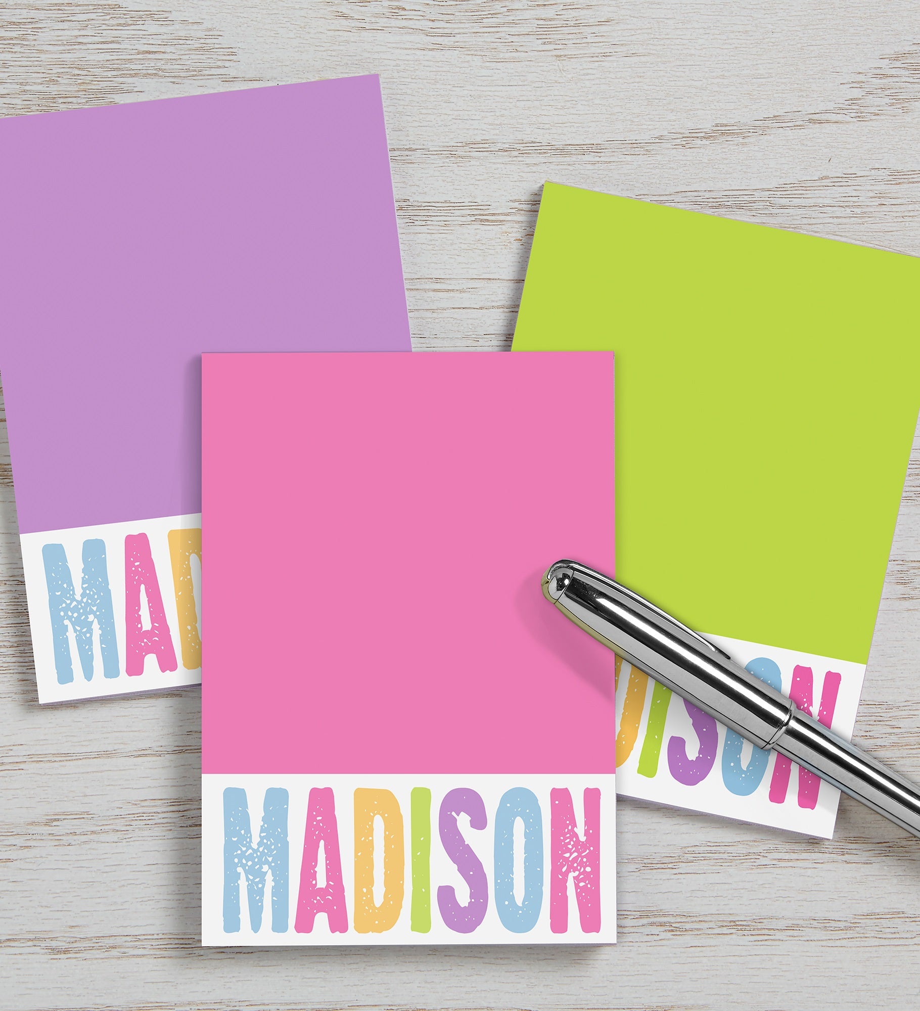 All Mine! Personalized Mini Notepad Set of 3