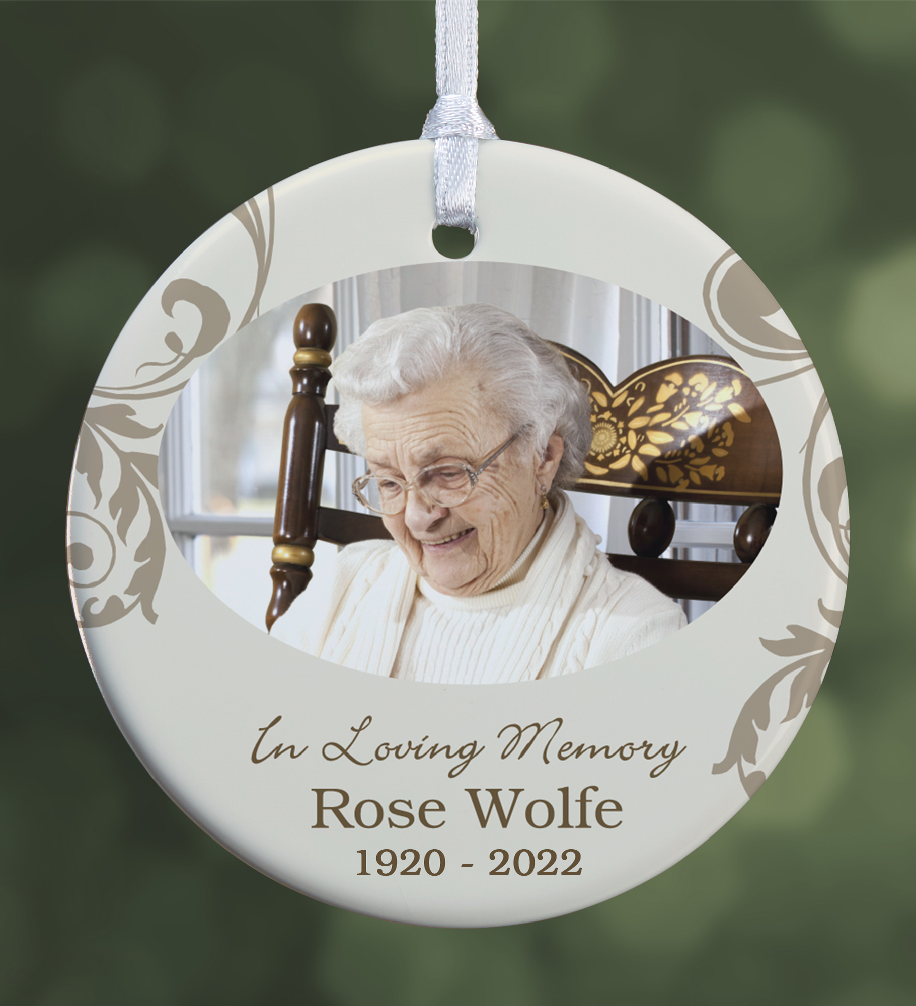 In Loving Memory Personalized Memorial Photo Ornament