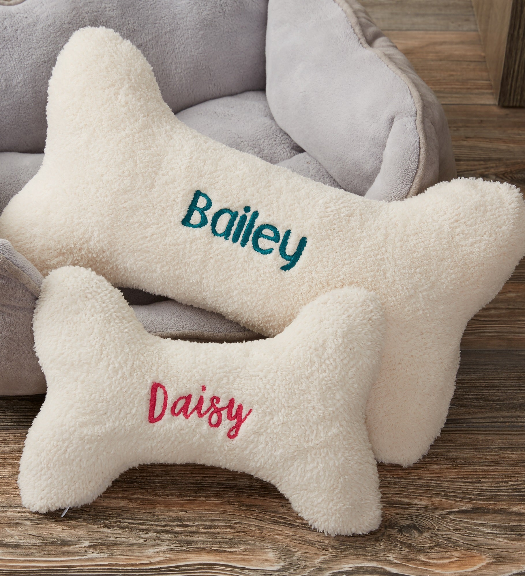 Personalized Dog Bone Pet Pillow