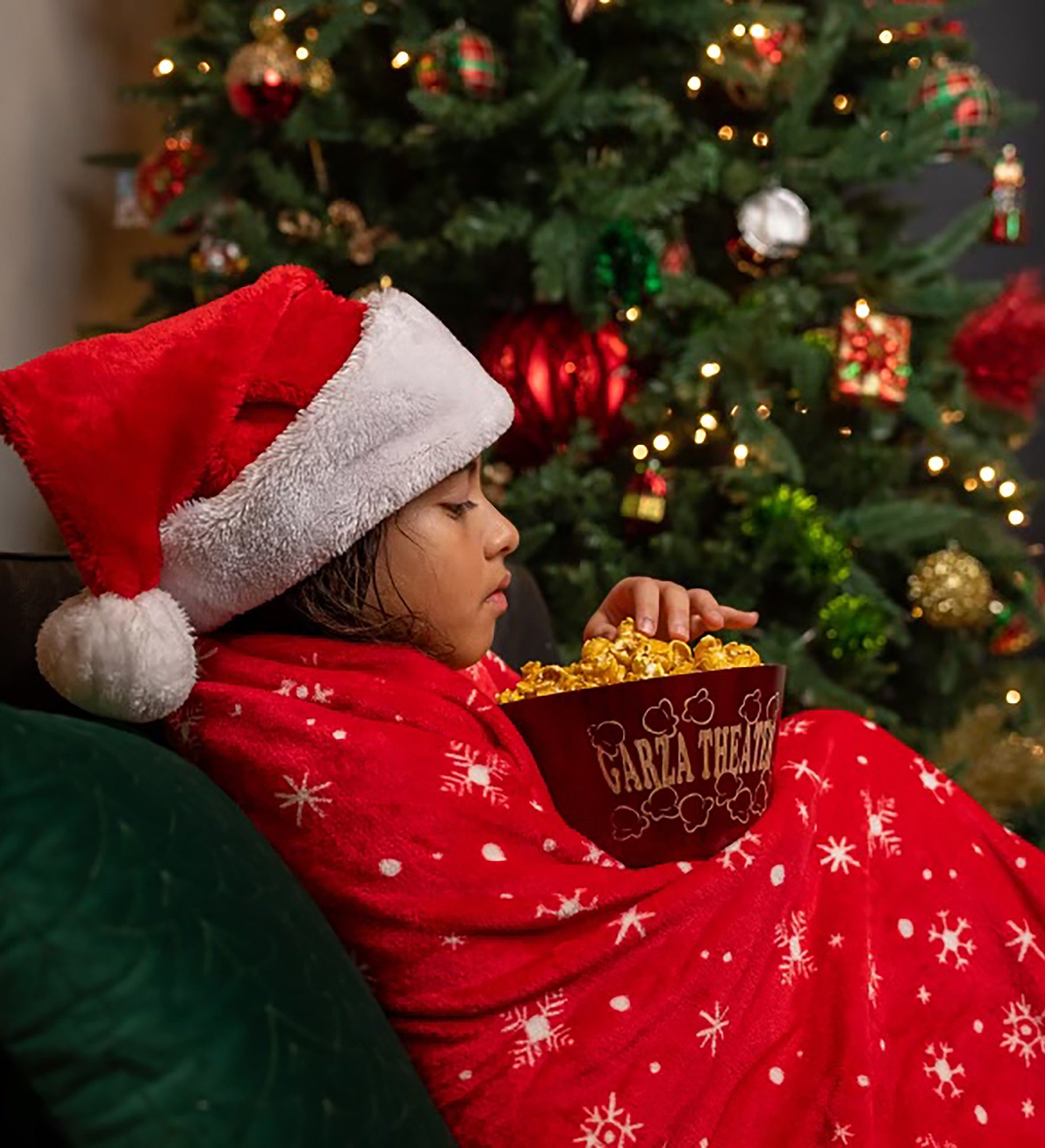 Popcorn Night Bamboo Personalized Bowls