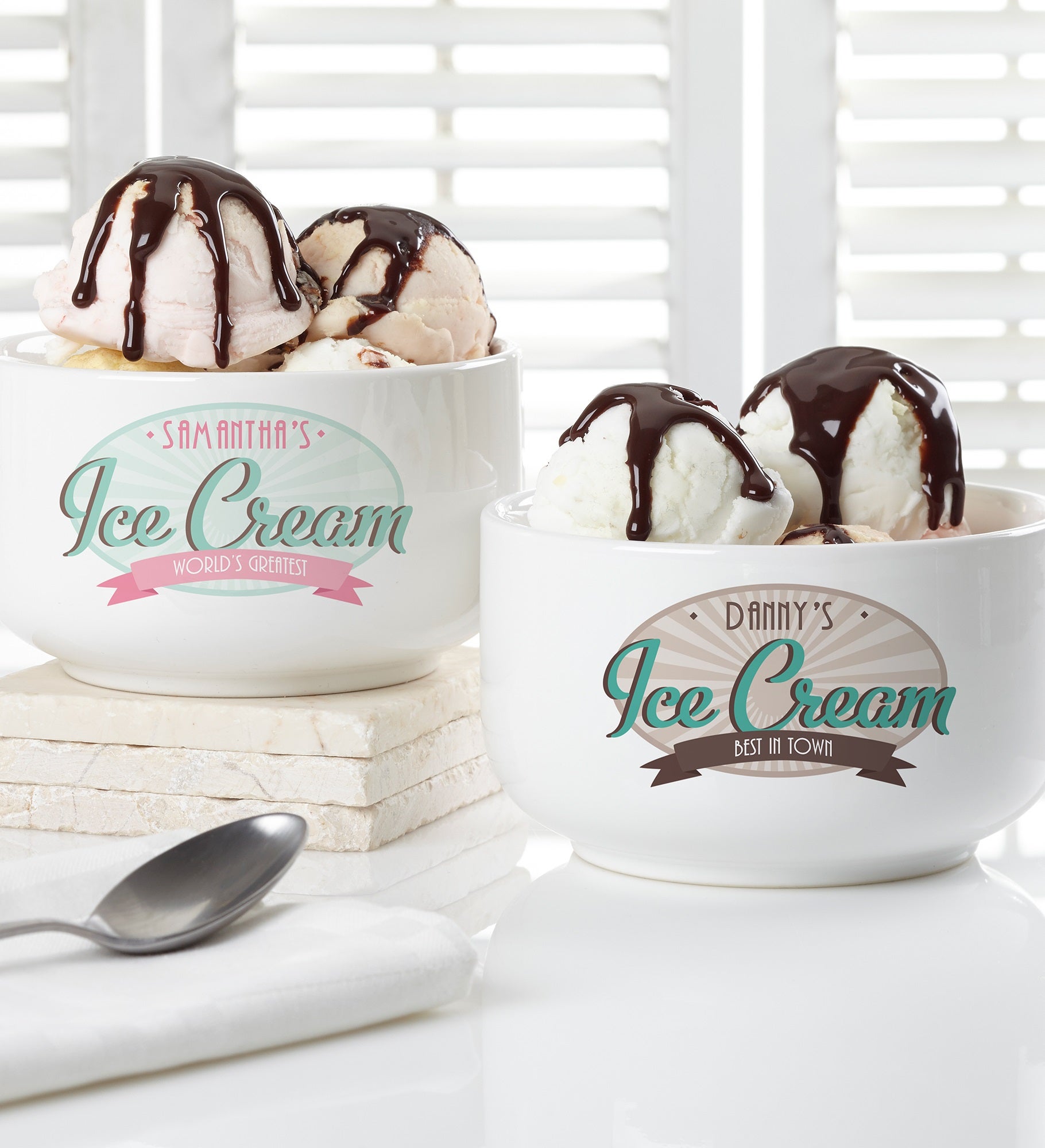 Ice Cream Shoppe Personalized 14 oz. Ice Cream Bowl
