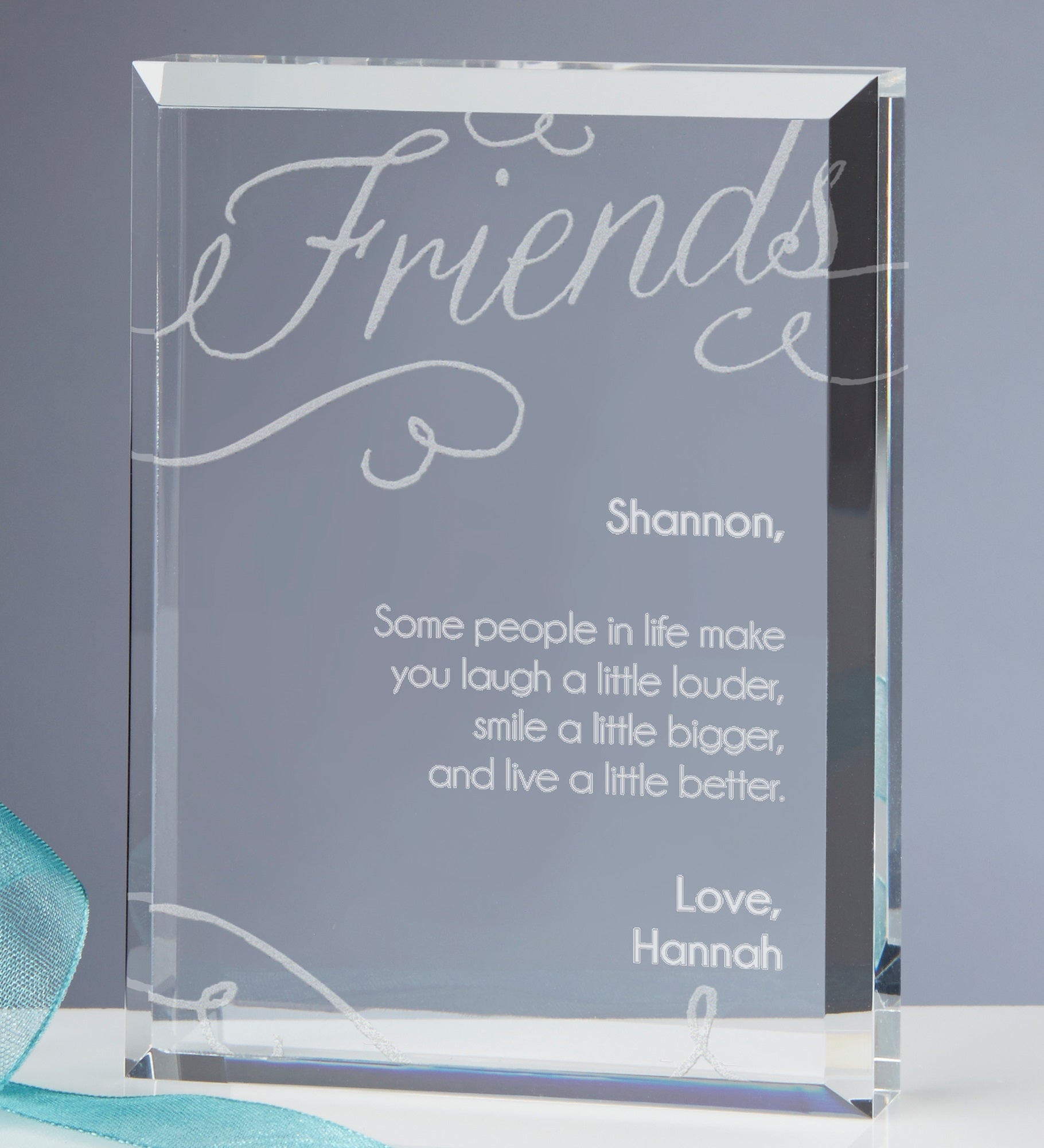 Friends Forever Engraved Keepsake 