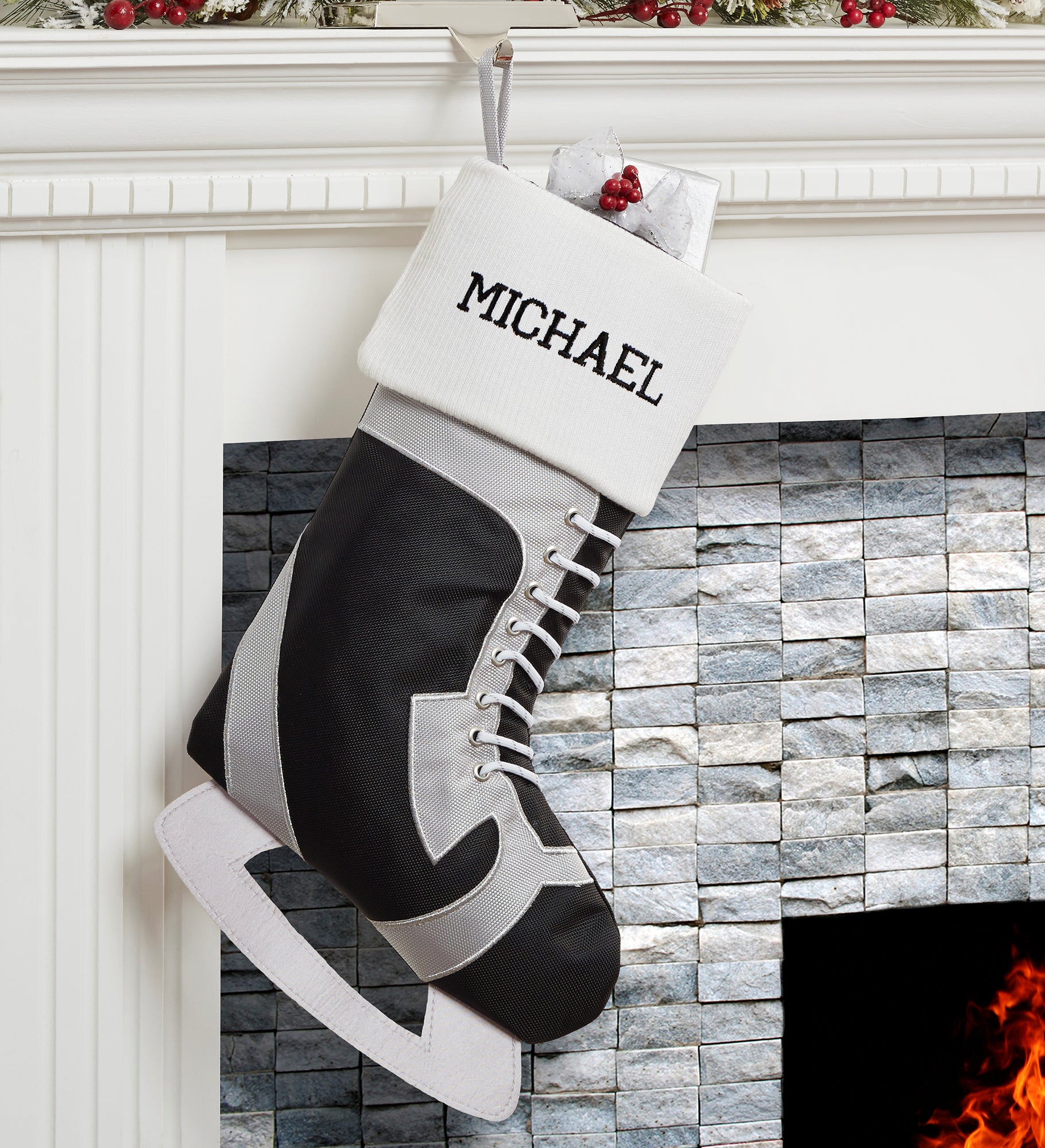 Hockey Skate Personalized Stocking