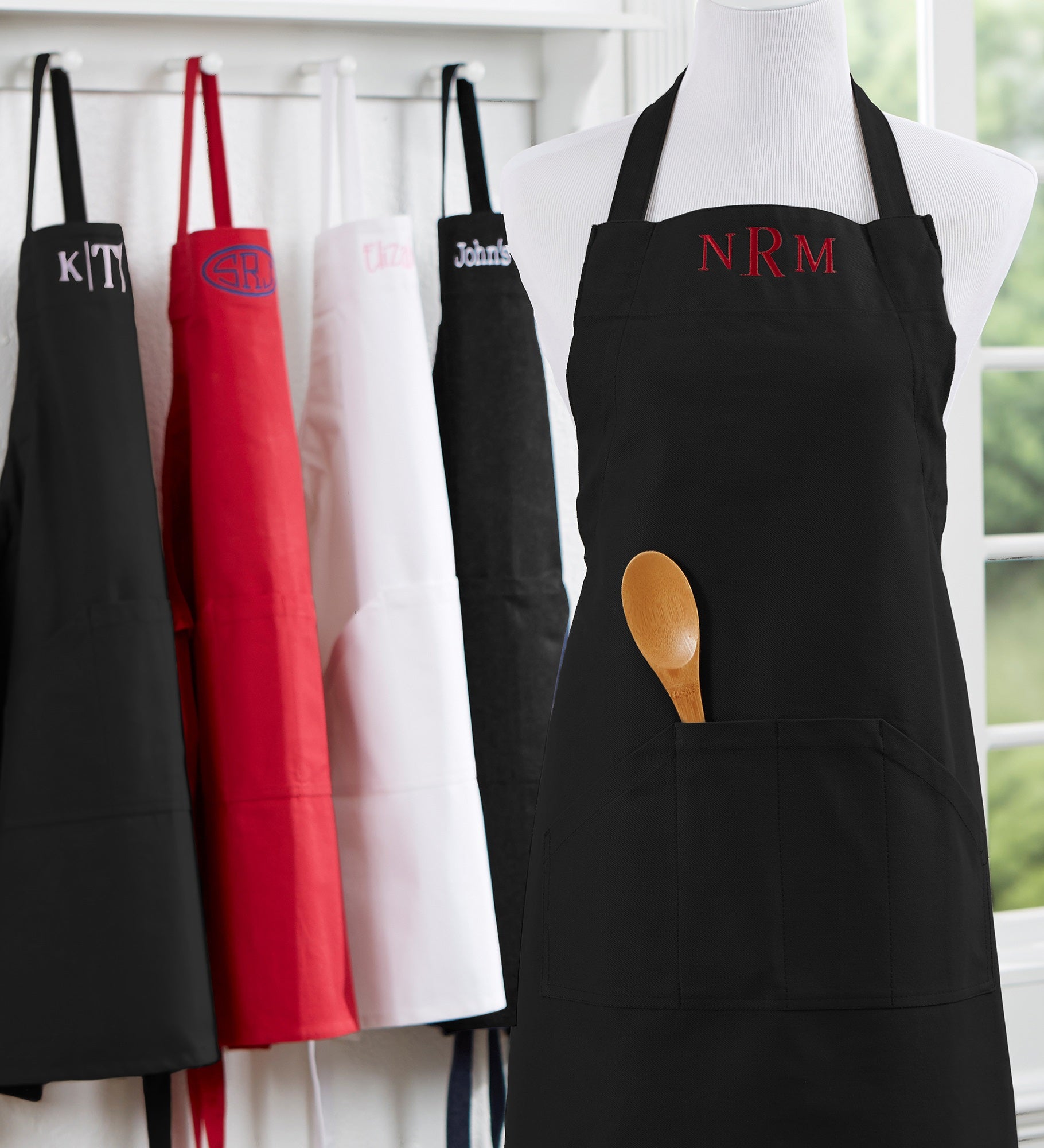Embroidered Kitchen Apron