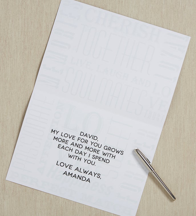 Our Life Together Personalized Oversized Greeting Card
