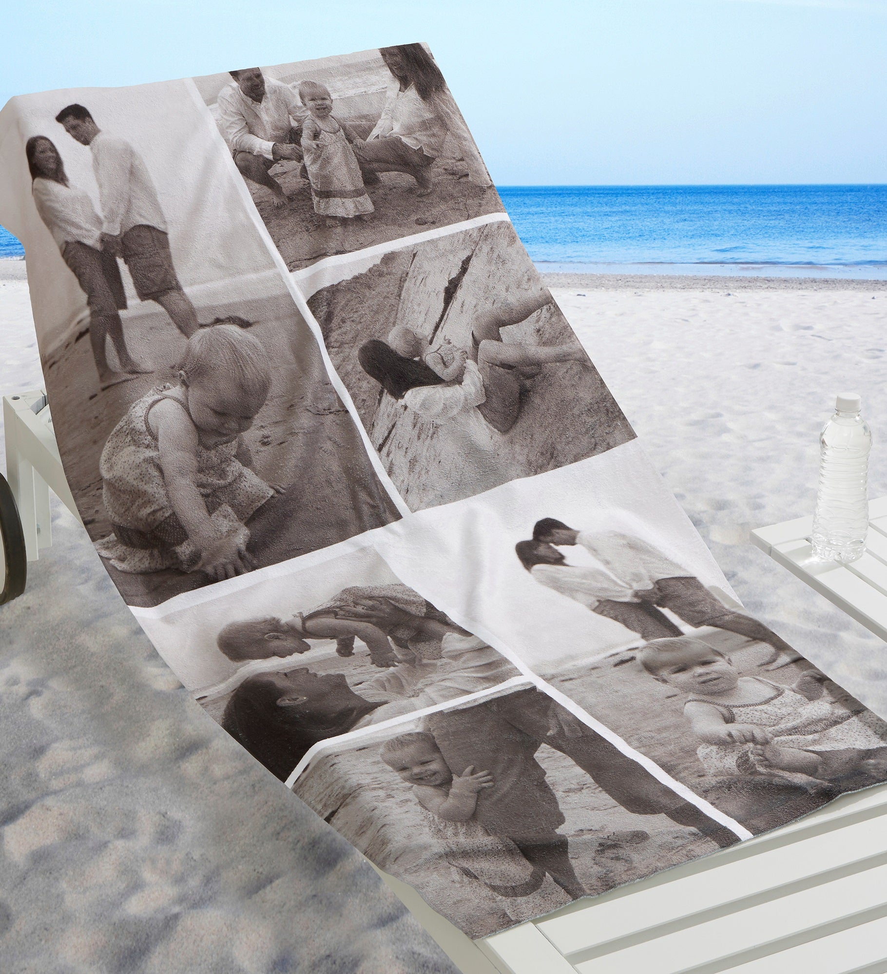 Photo Collage Personalized Beach Towel