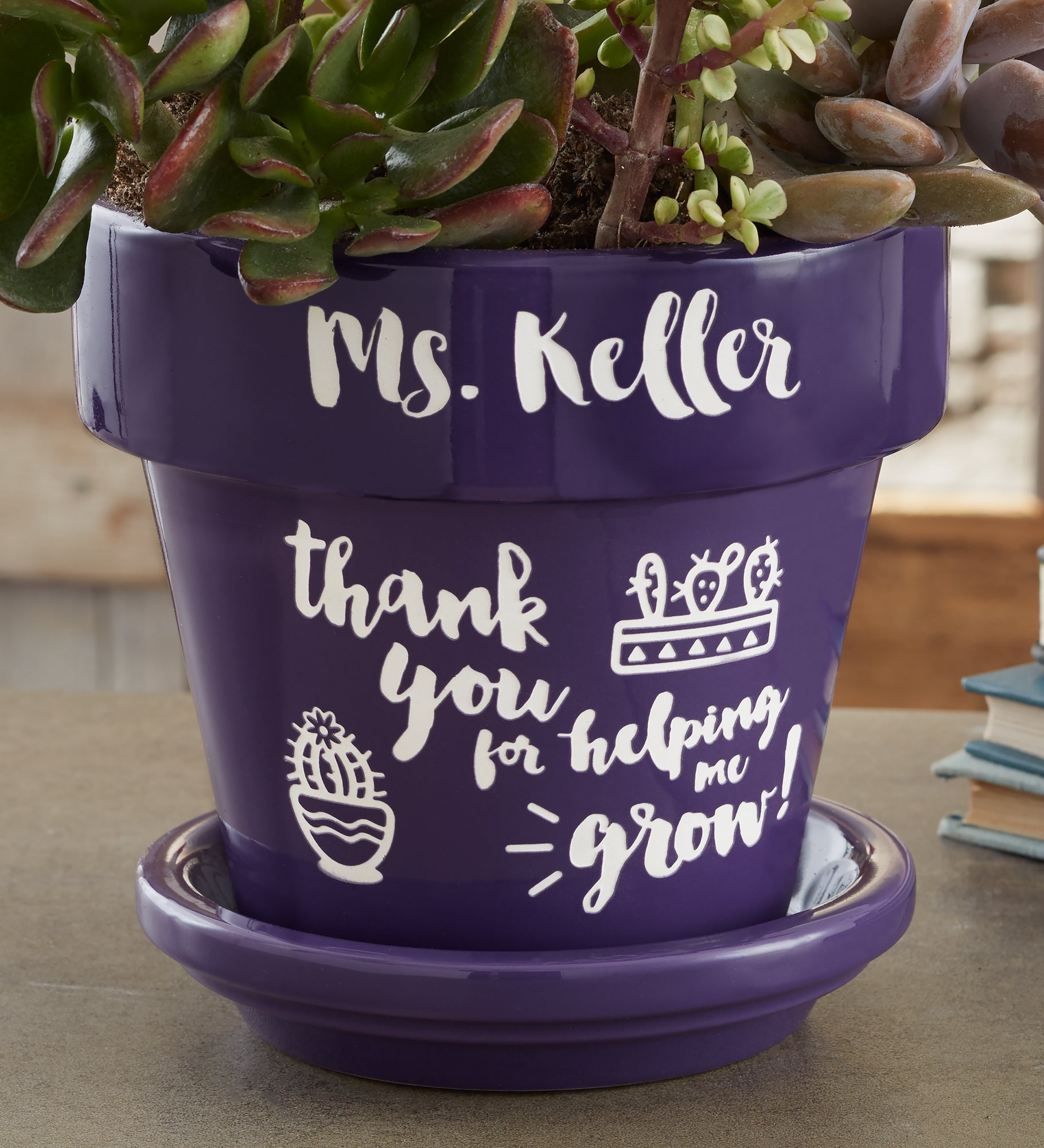 Seeds of Knowledge Personalized Teacher Flower Pot