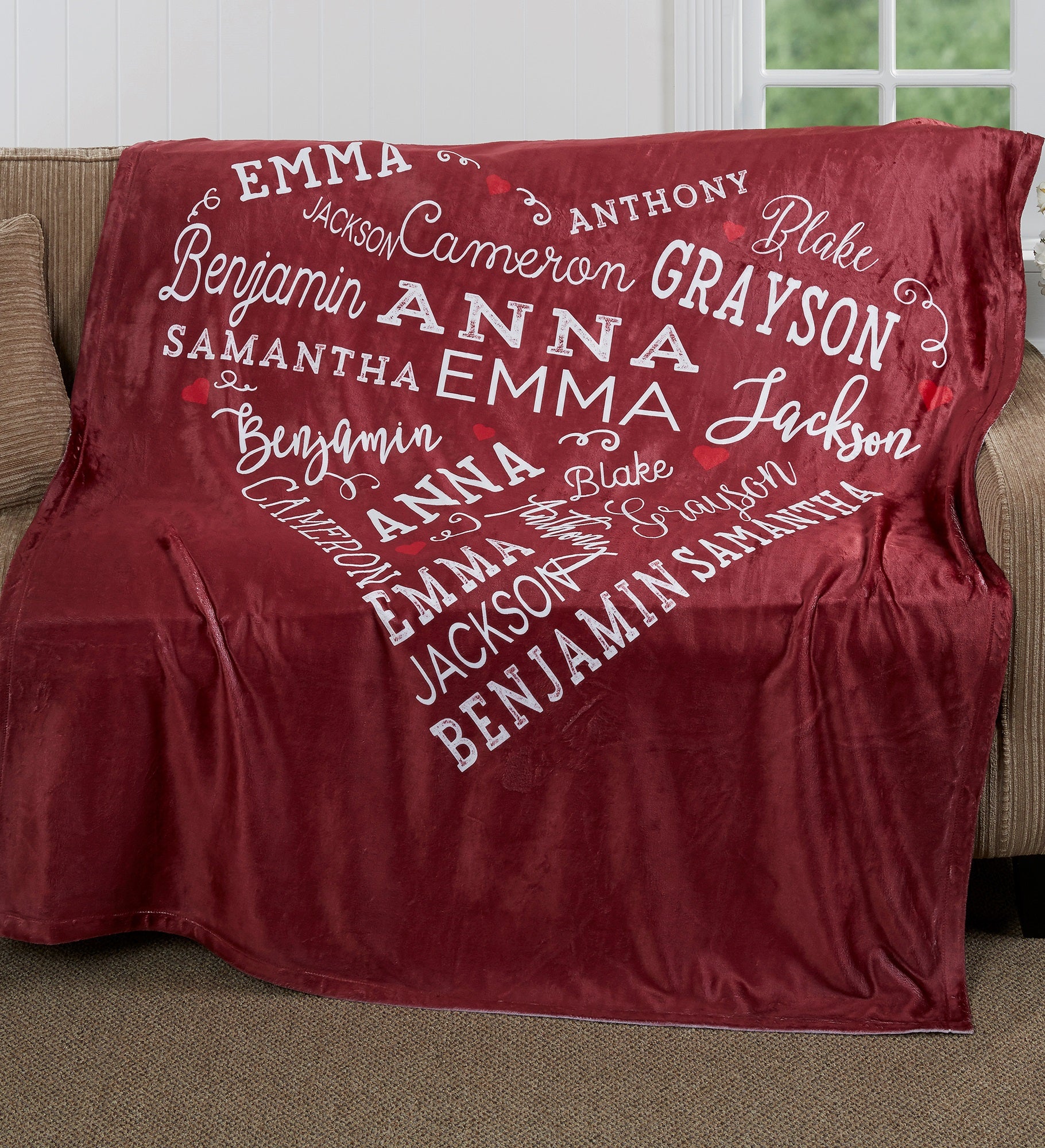 Close To Her Heart Personalized Blanket