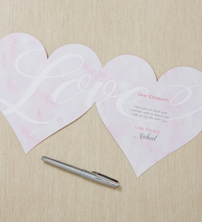 My One & Only Personalized Heart Greeting Card