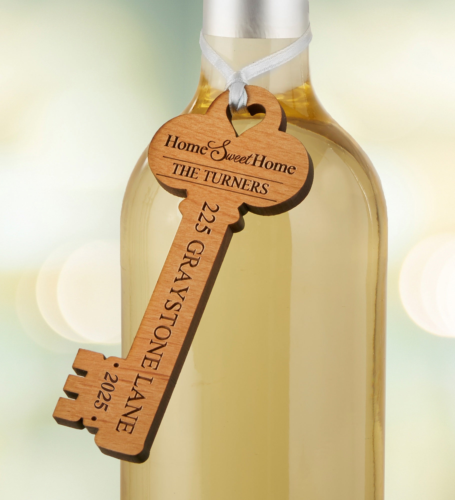 New Home Personalized Key Ornament
