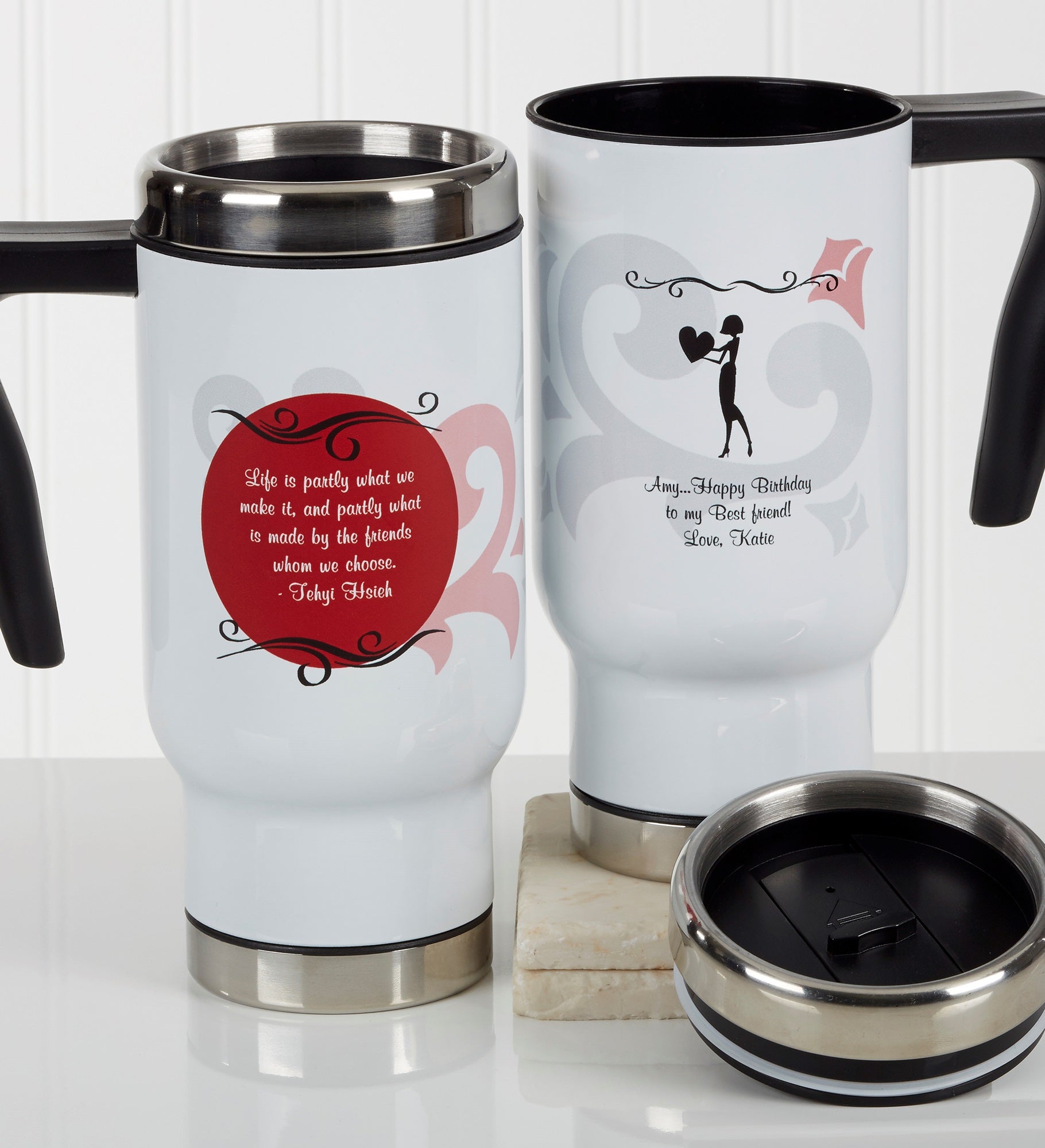 What Friends Are For Personalized 14 oz. Travel Mug