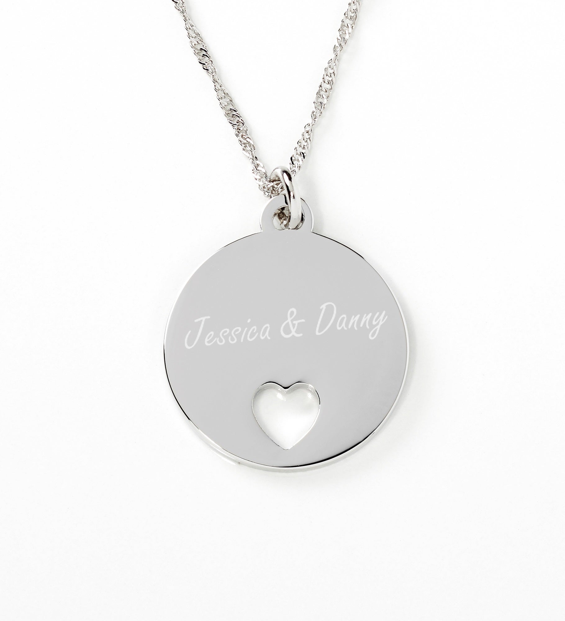 Piece of My Heart Personalized Pendant Necklace
