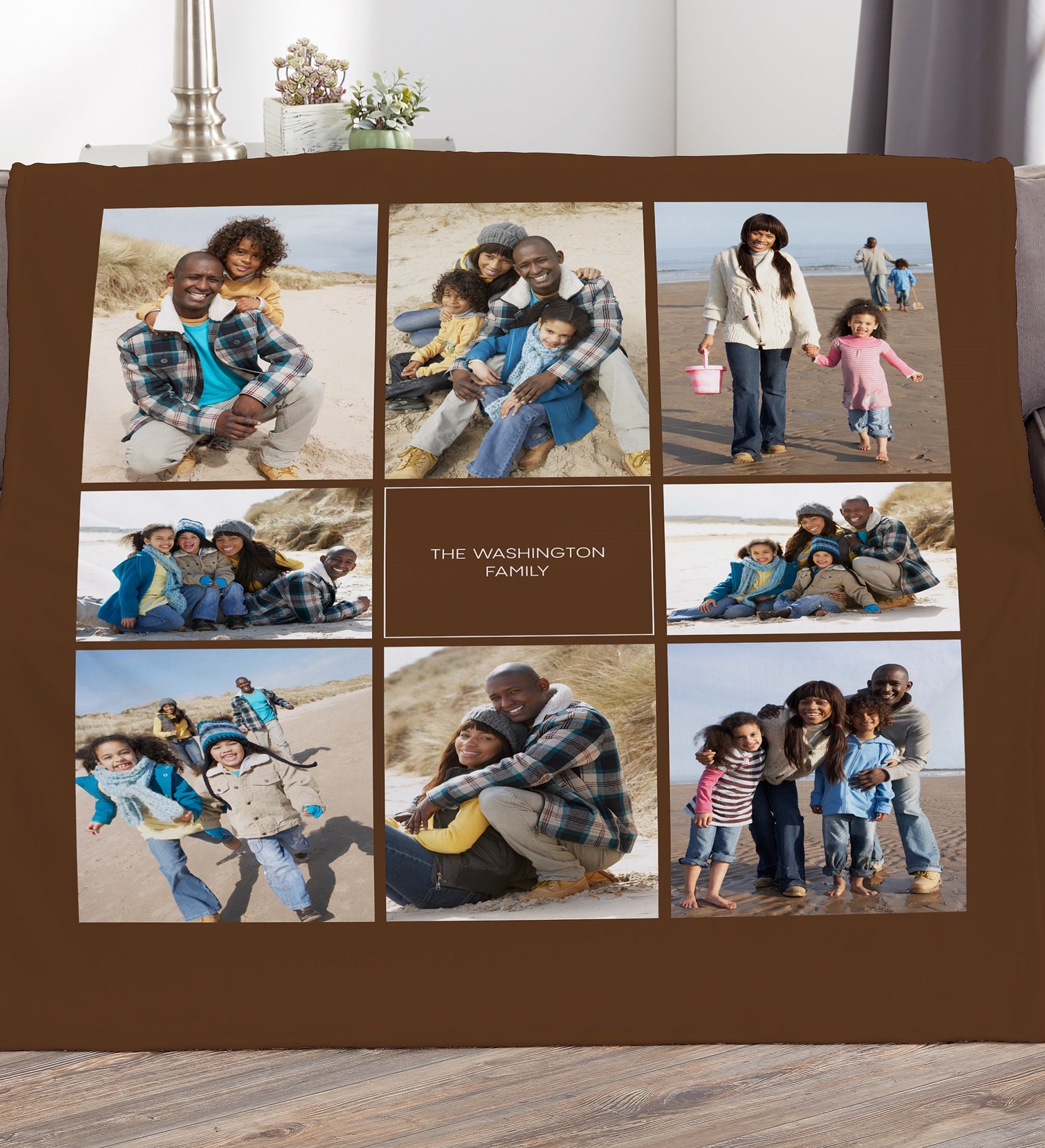 Photomontage Personalized Photo Blanket