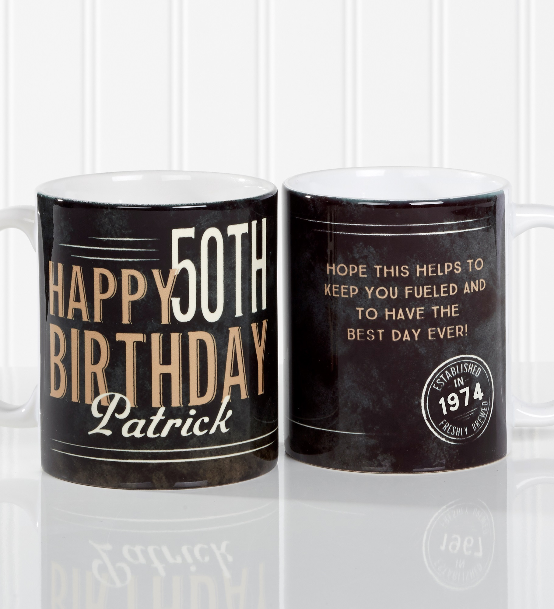 Vintage Birthday Personalized Coffee Mug