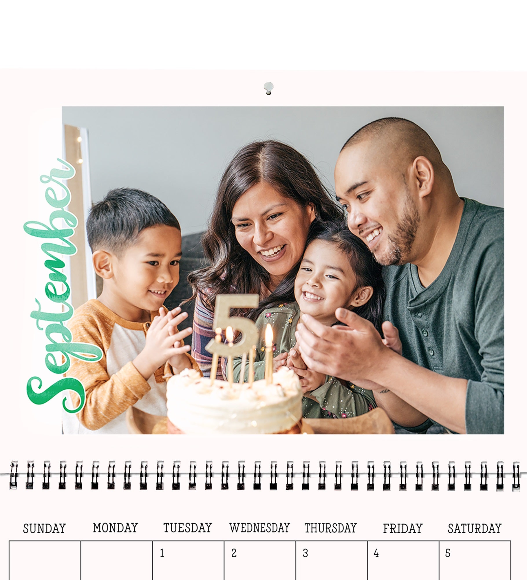 Simply Modern Personalized Photo Wall Calendar