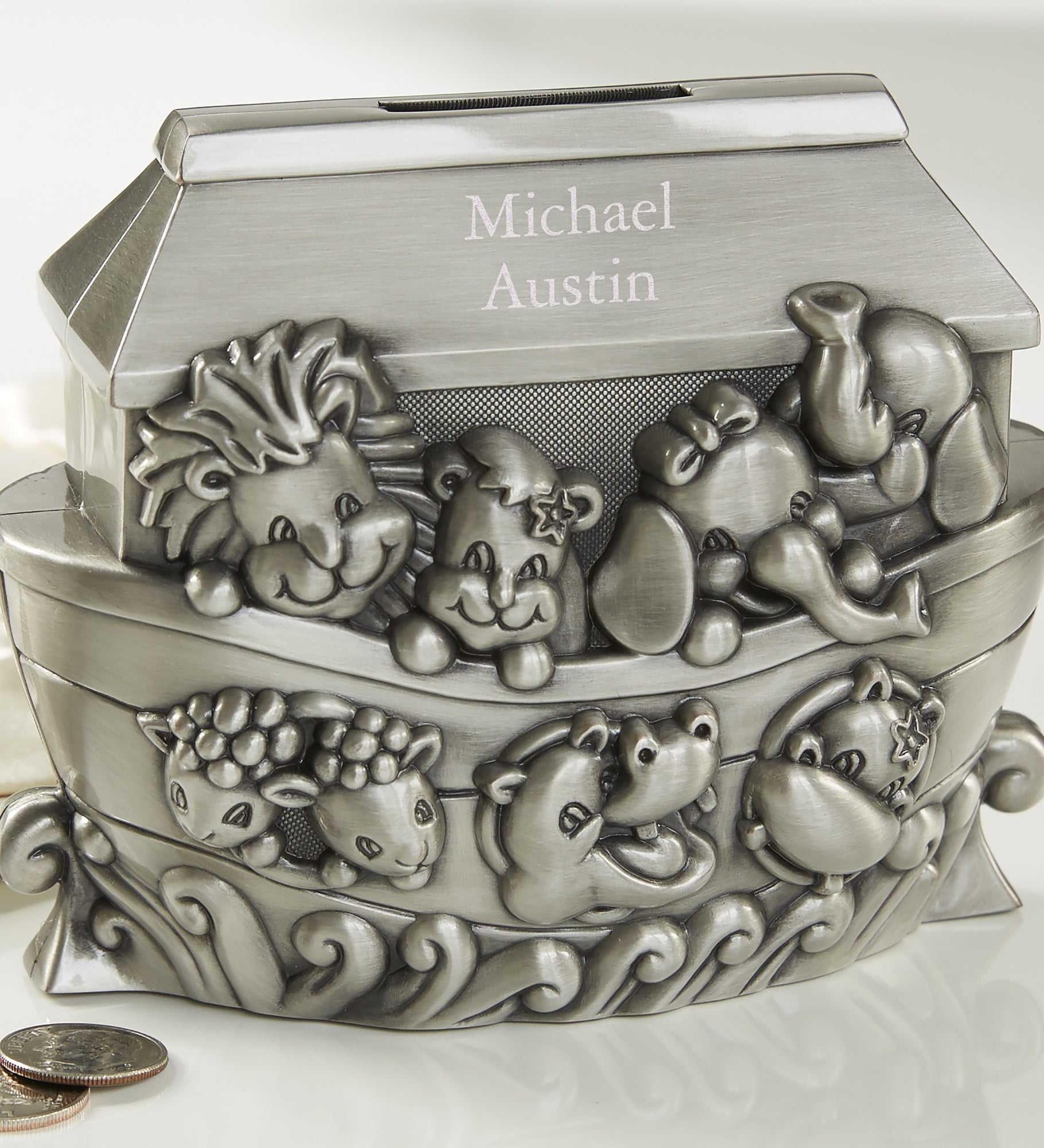 Noah's Ark Personalized Children's Bank