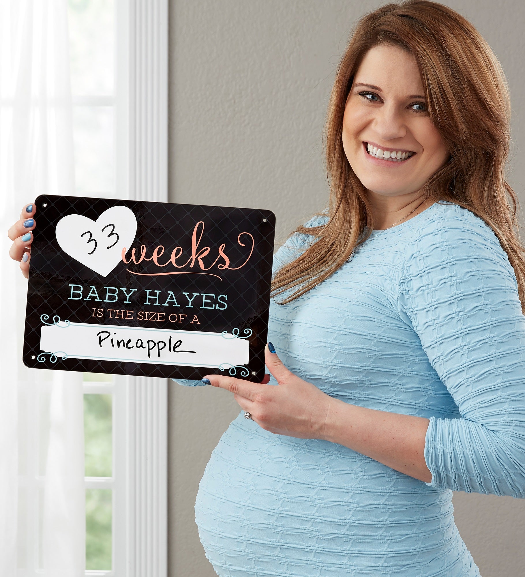 Pregnancy Countdown Personalized Dry Erase Sign