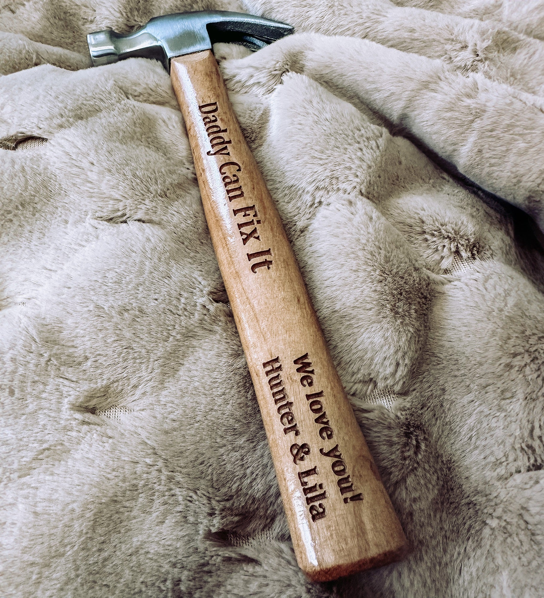 Mr. Fix It Personalized Wood Hammer