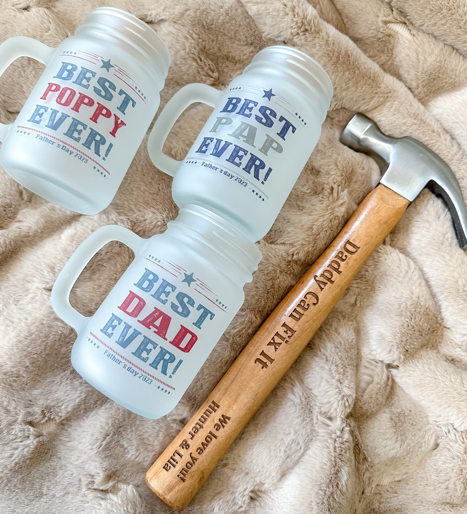 Mr. Fix It Personalized Wood Hammer