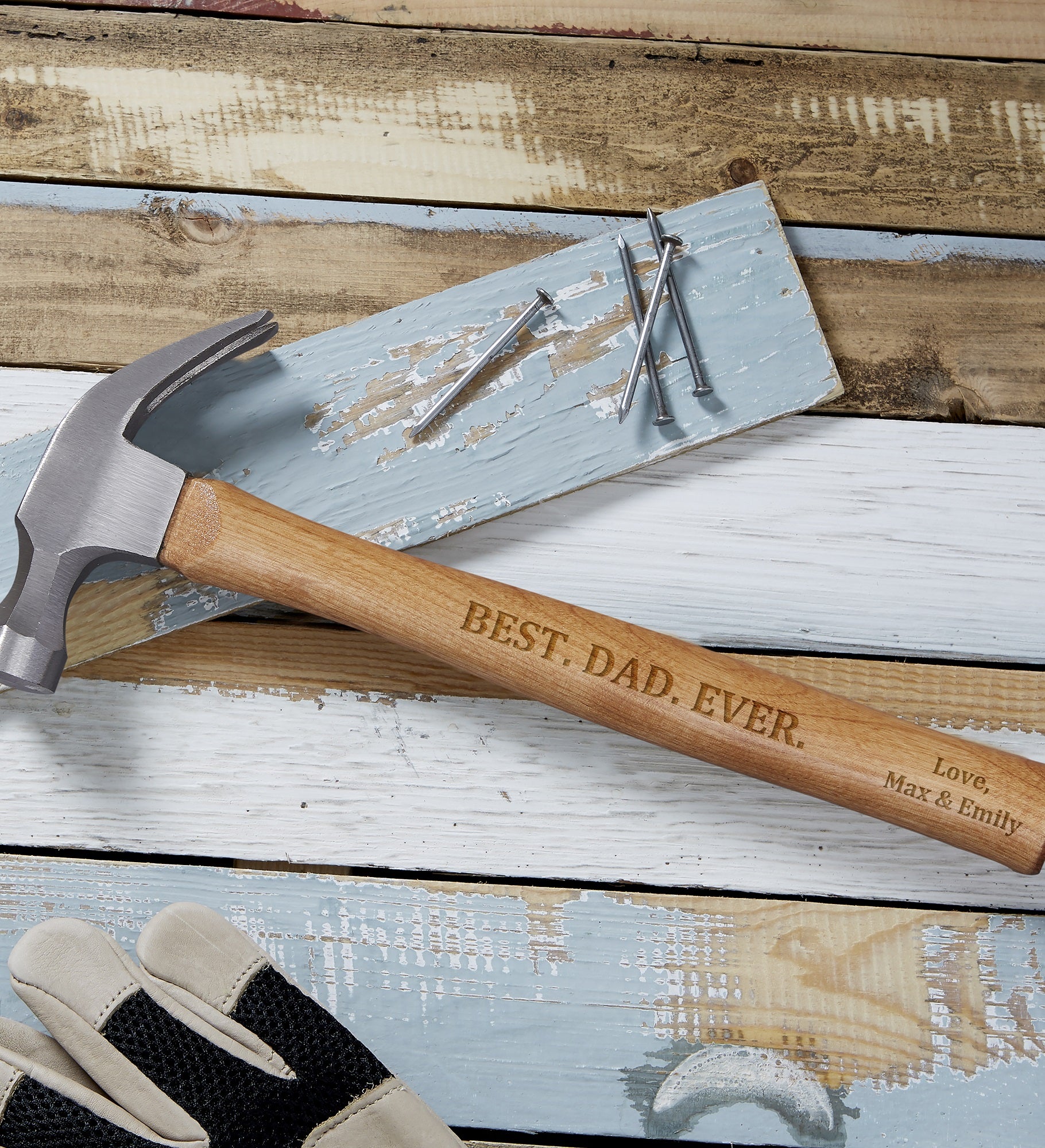 Mr. Fix It Personalized Wood Hammer