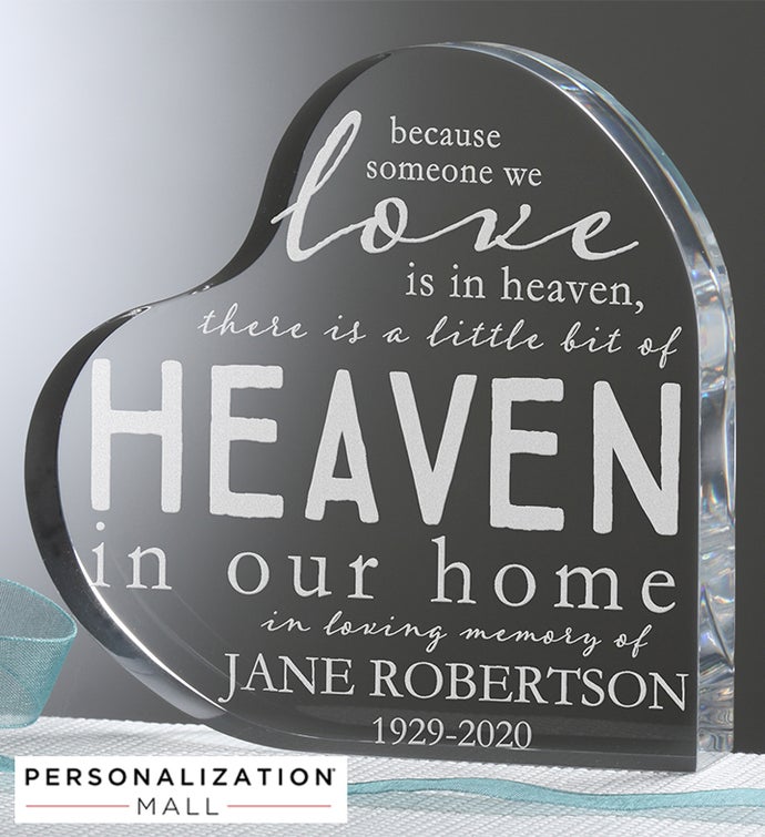 Heaven In Our Home Personalized Memorial Keepsake