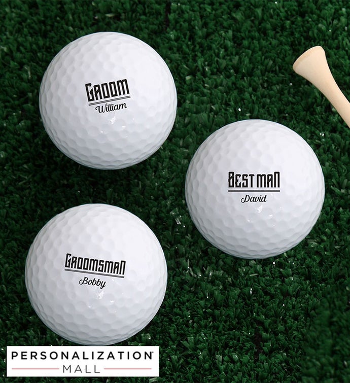 I Do Crew Personalized Golf Ball Set of 3   Non Branded