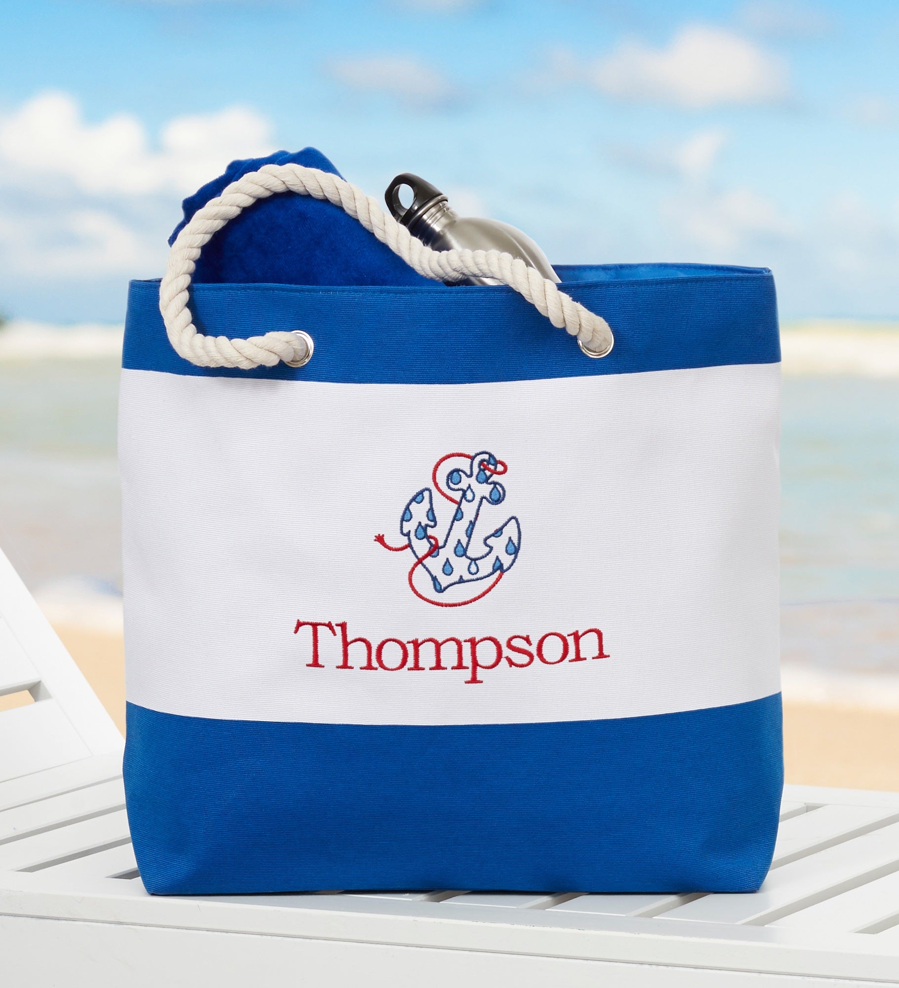 Beach Fun! Embroidered Beach Bag