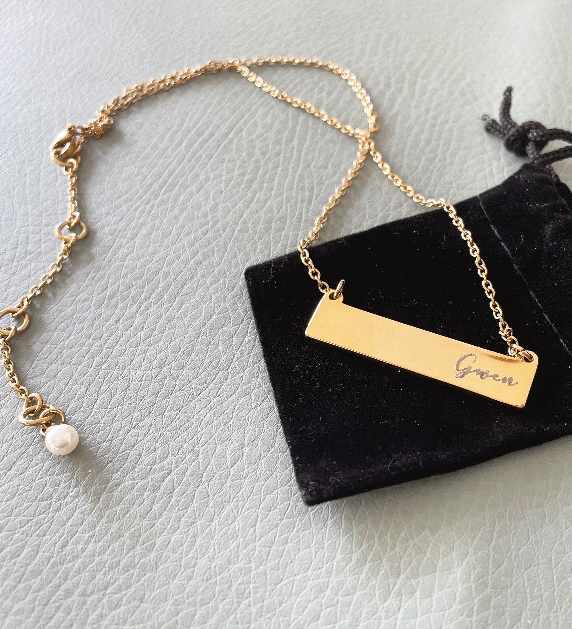 Her Personalized Nameplate Necklace