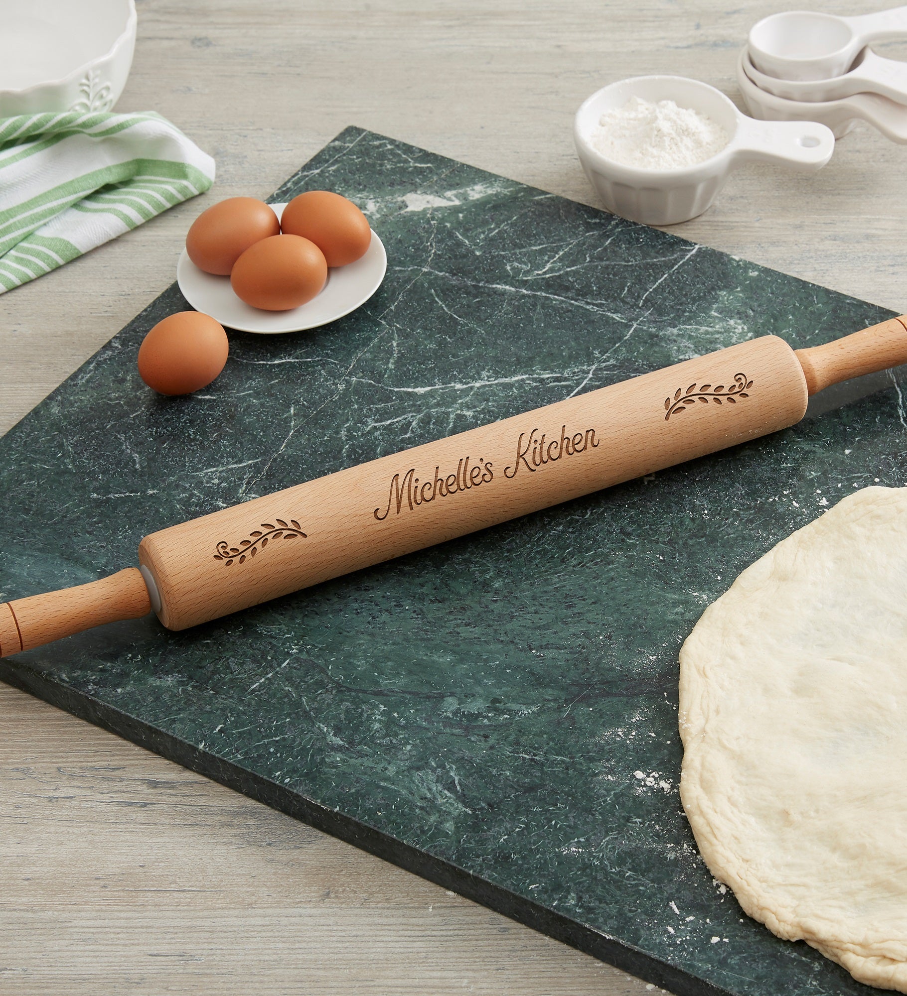 Personalized Beechwood Rolling Pin