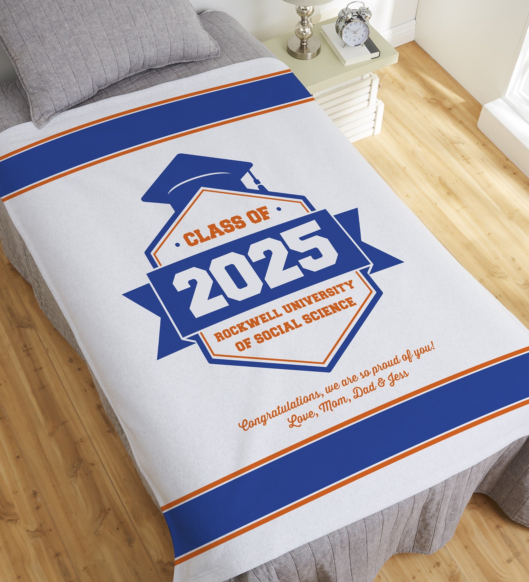 Class Of Personalized Graduation Blanket