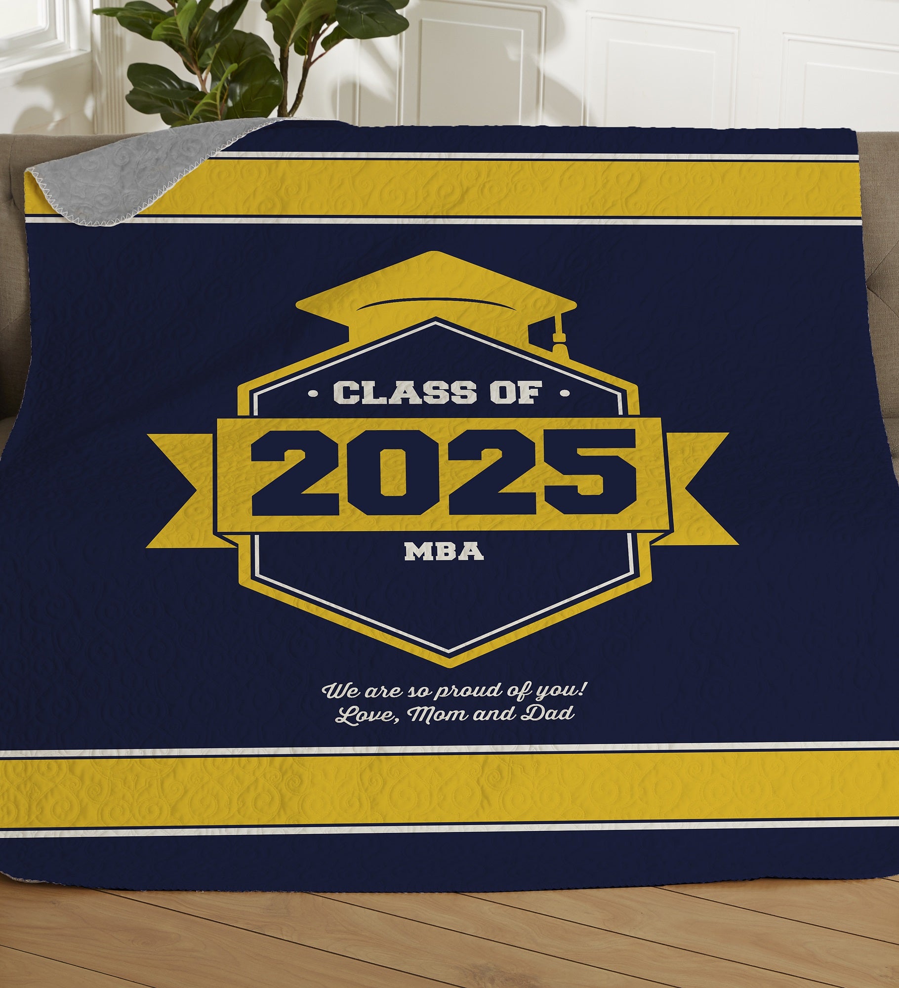 Class Of Personalized Graduation Blanket