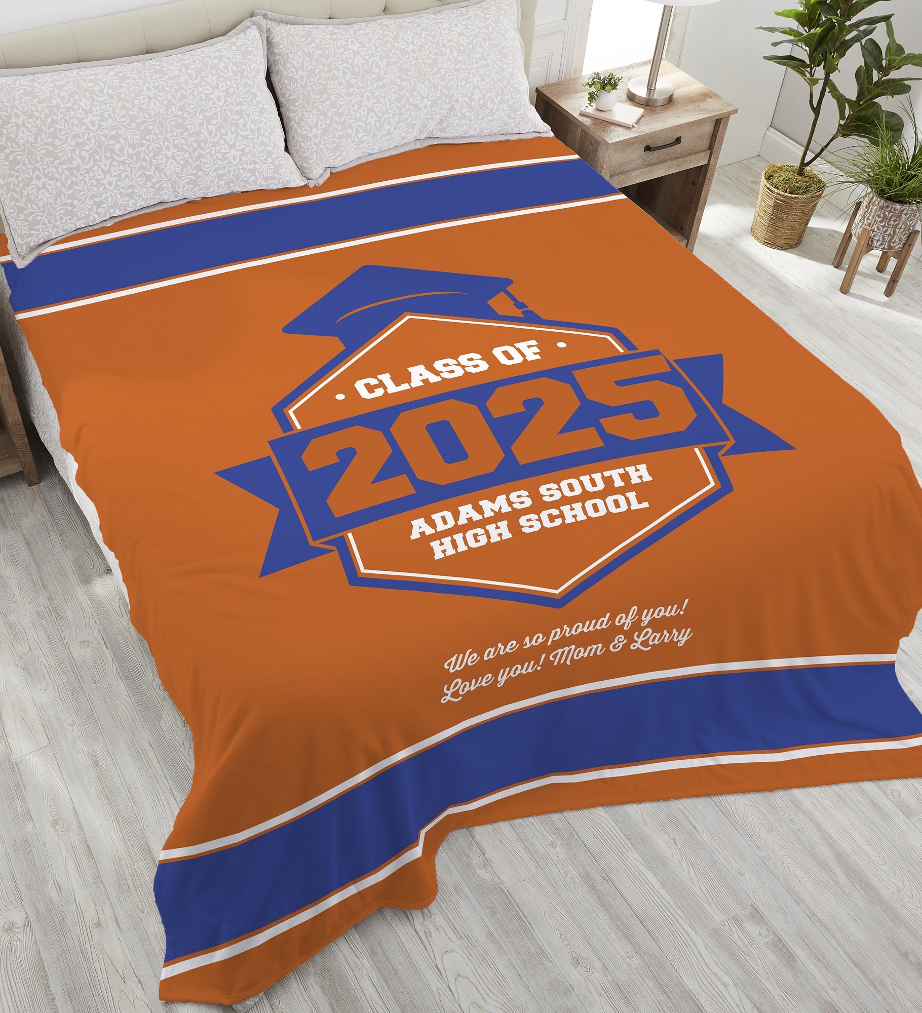 Class Of Personalized Graduation Blanket