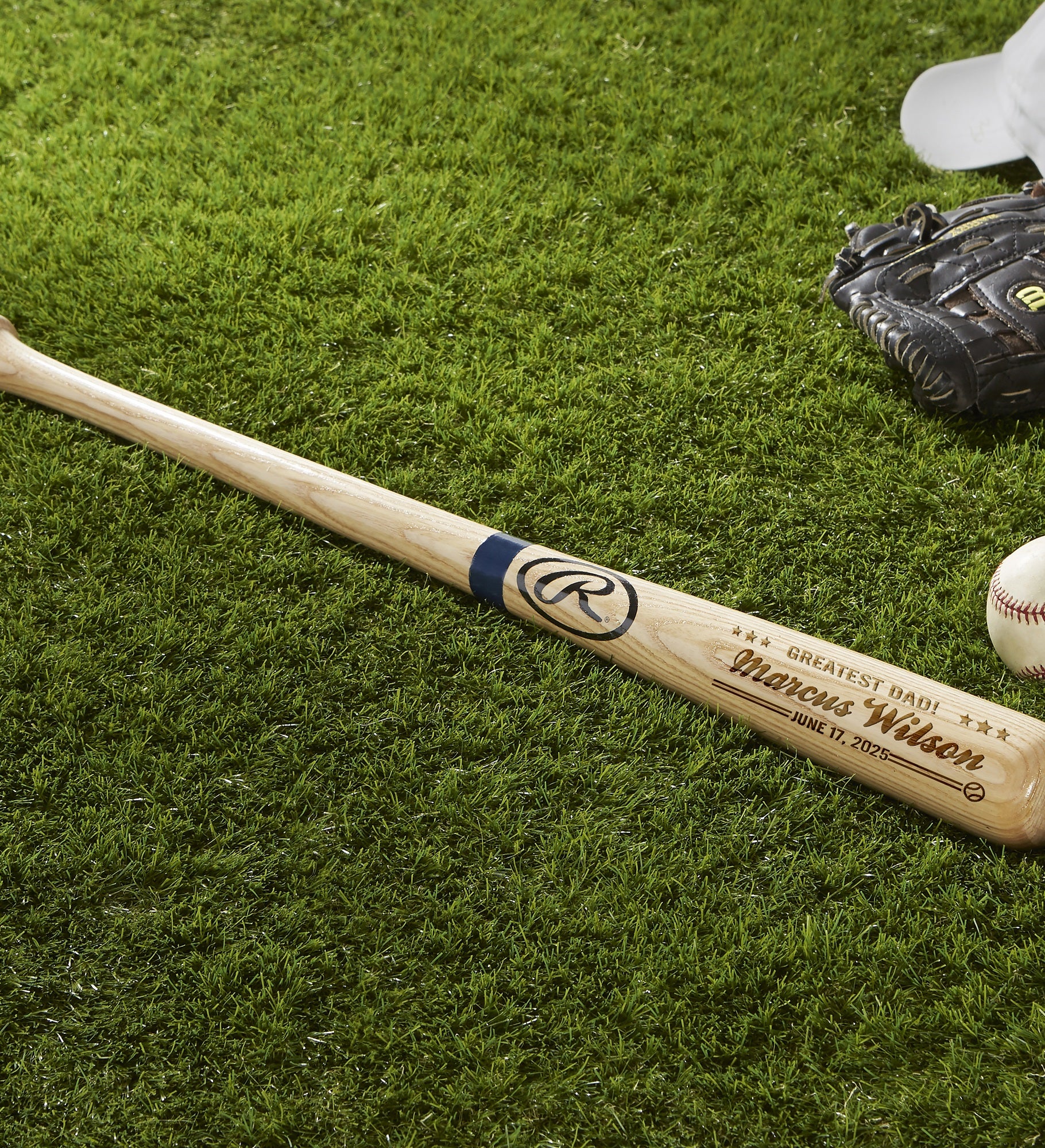 Father of the Year Personalized 28" Rawlings Baseball Bat
