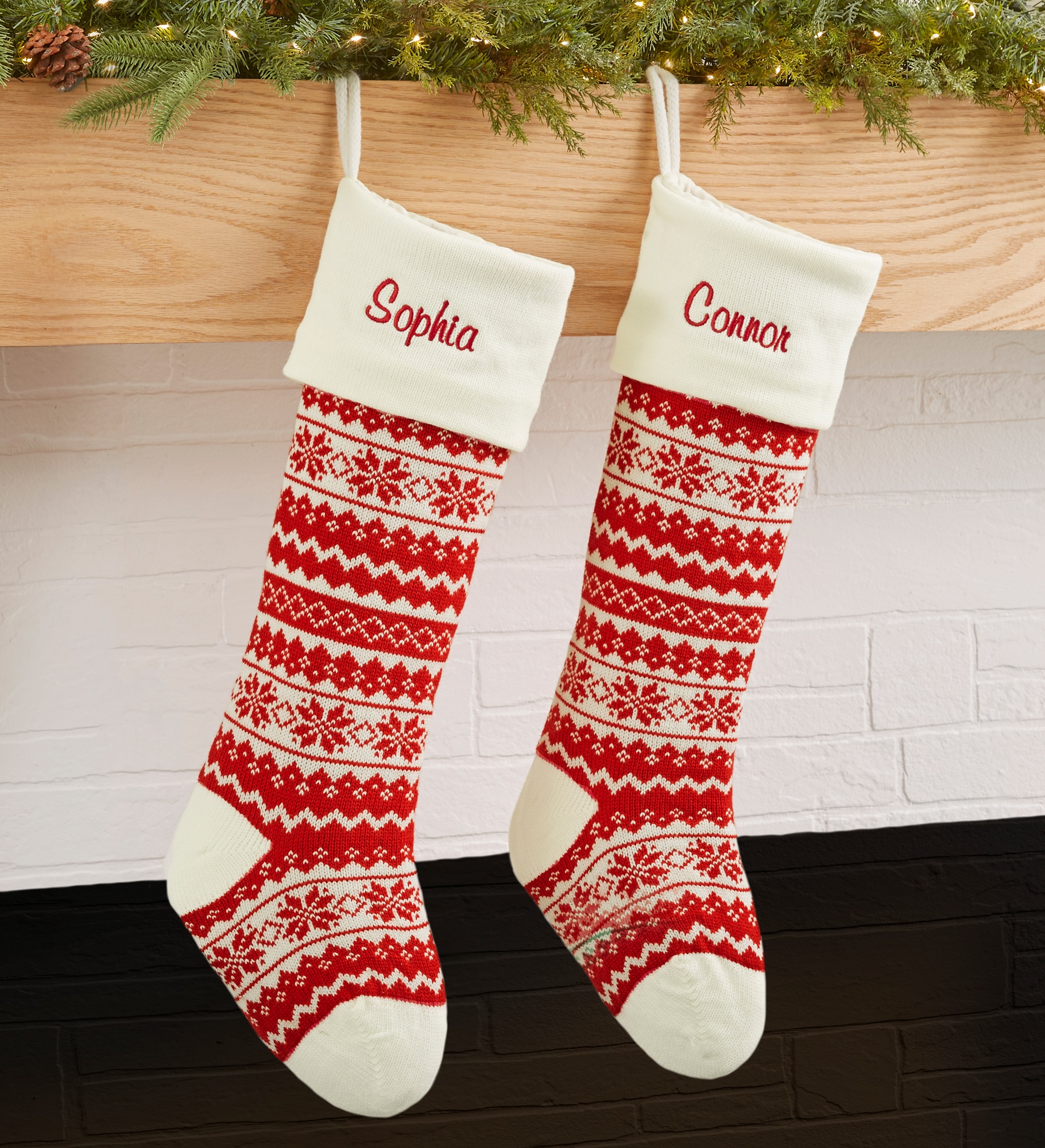 Holiday Sweater Personalized Jumbo Knit Christmas Stocking
