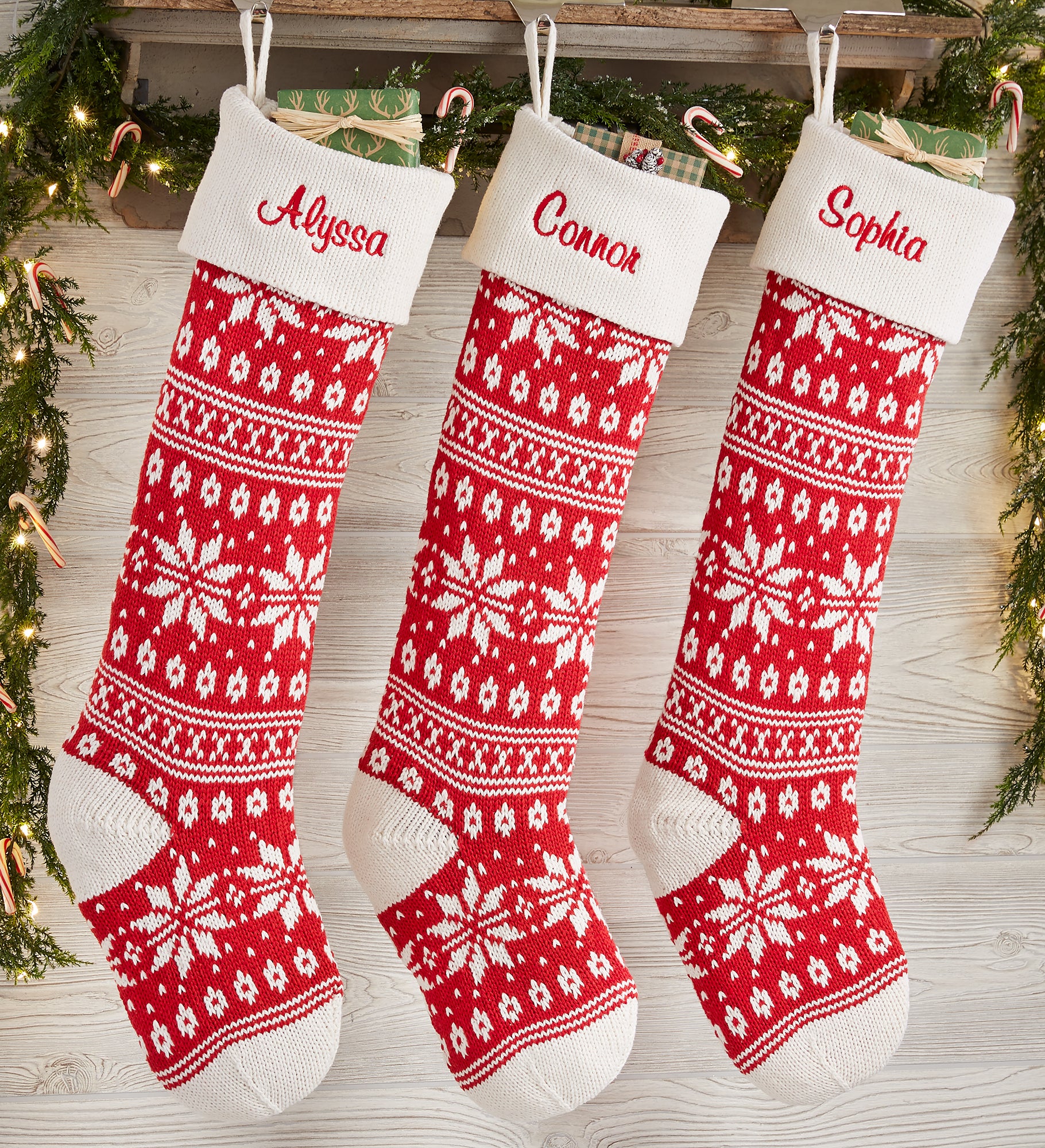Holiday Sweater Personalized Jumbo Knit Christmas Stocking