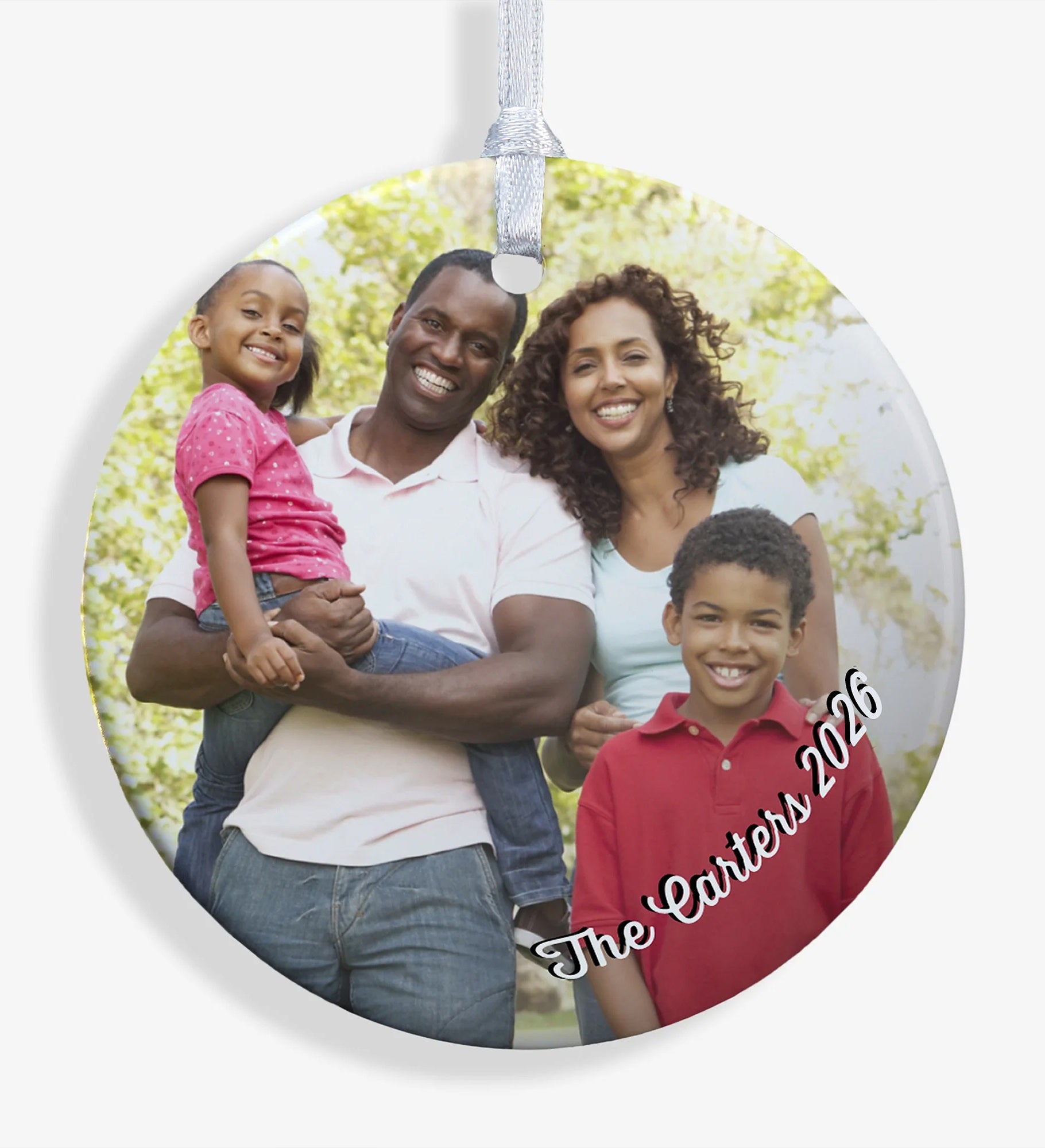Family Memories Personalized Photo Ornament
