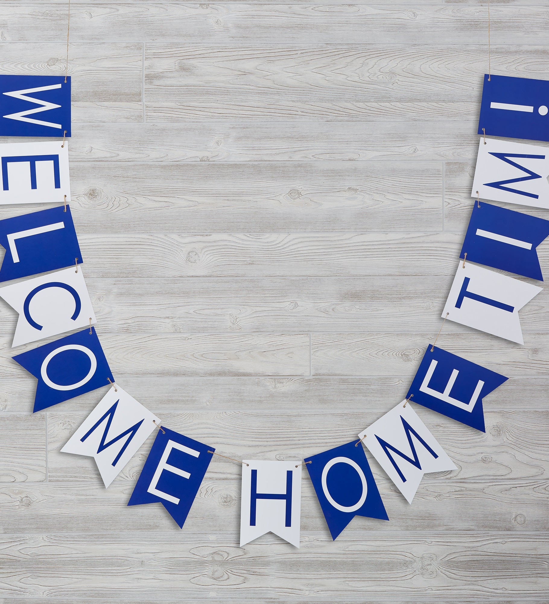 Write Your Own Personalized Welcome Home Bunting Banner