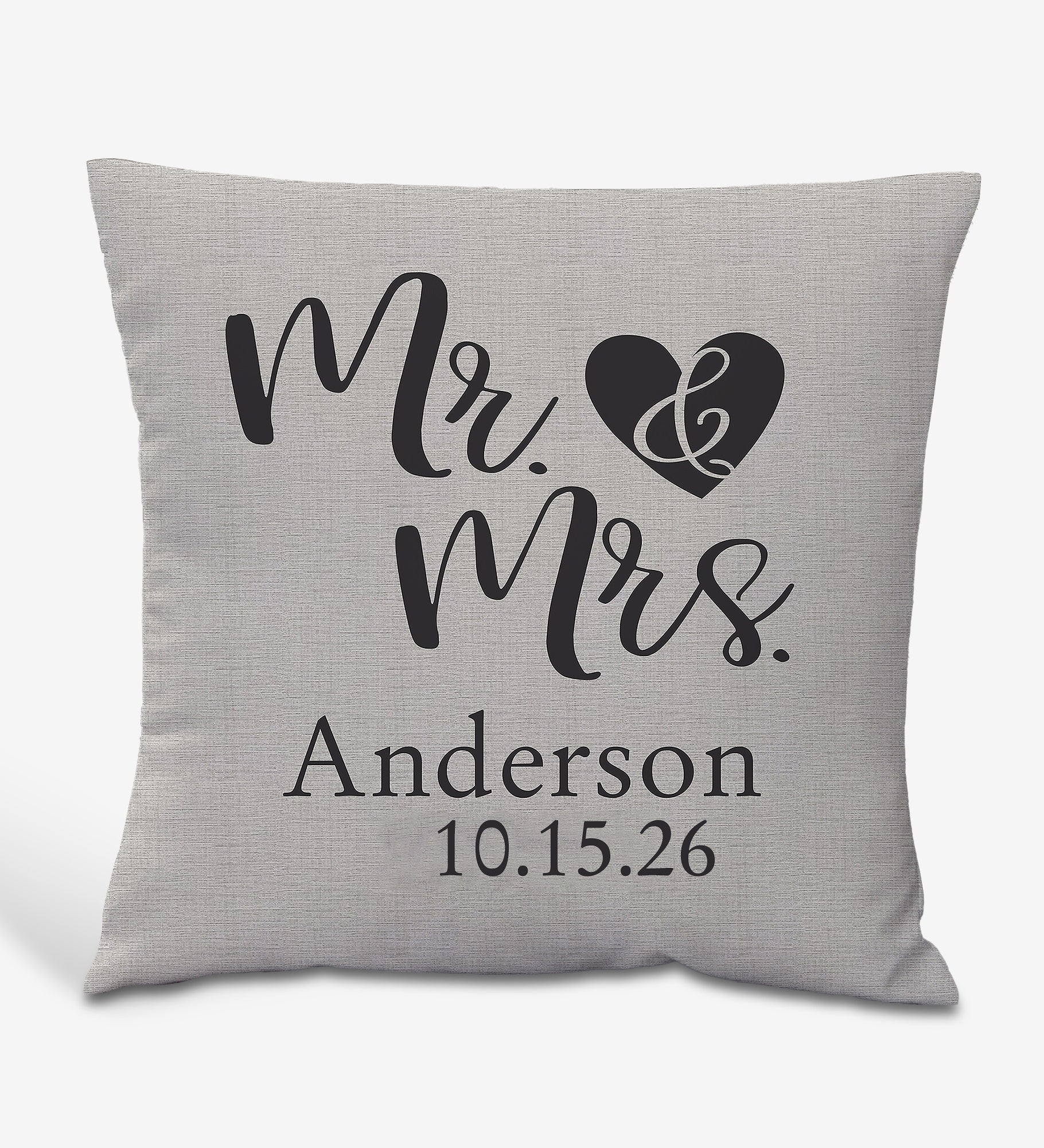 Elegant Couple Personalized Throw Pillow